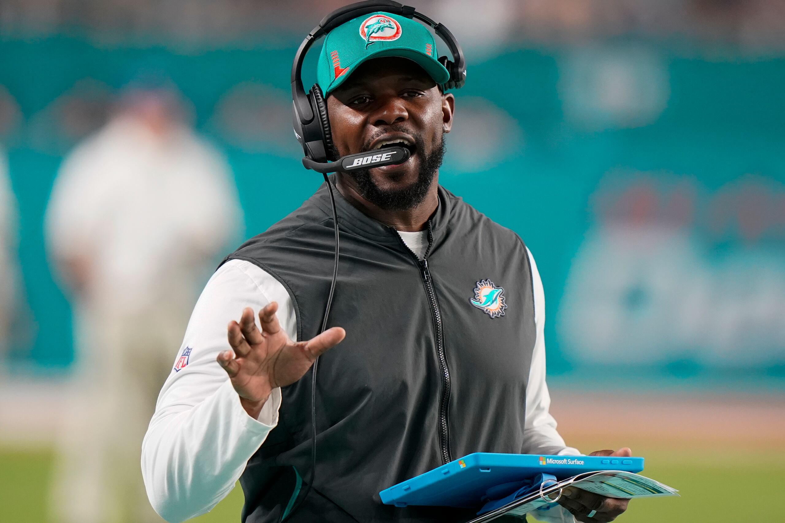 Brian Flores, exentrenador de los Dolphins de Miami