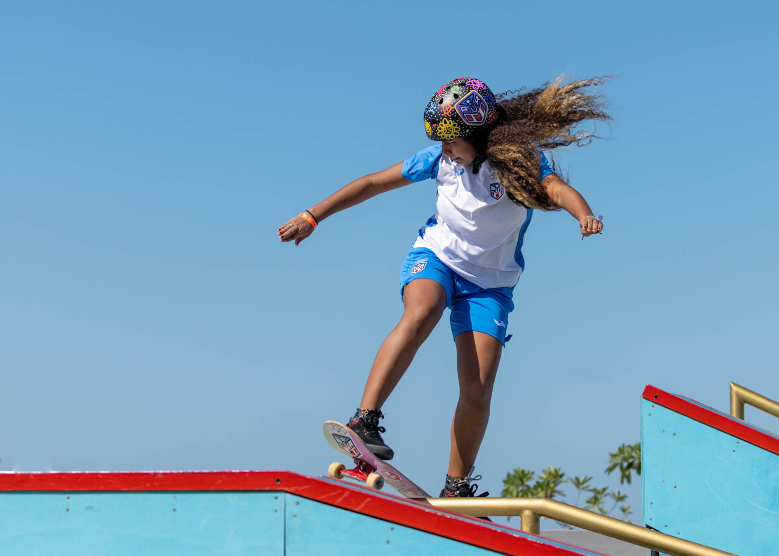 La skateboarder Vianez Morales se clasificó para la final de la modalidad 'street' en los Juegos Centroamericanos y del Caribe de Playa Santa Marta 2022.