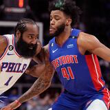 Triple doble de Harden ayuda a 76ers a triunfar sobre los Pistons