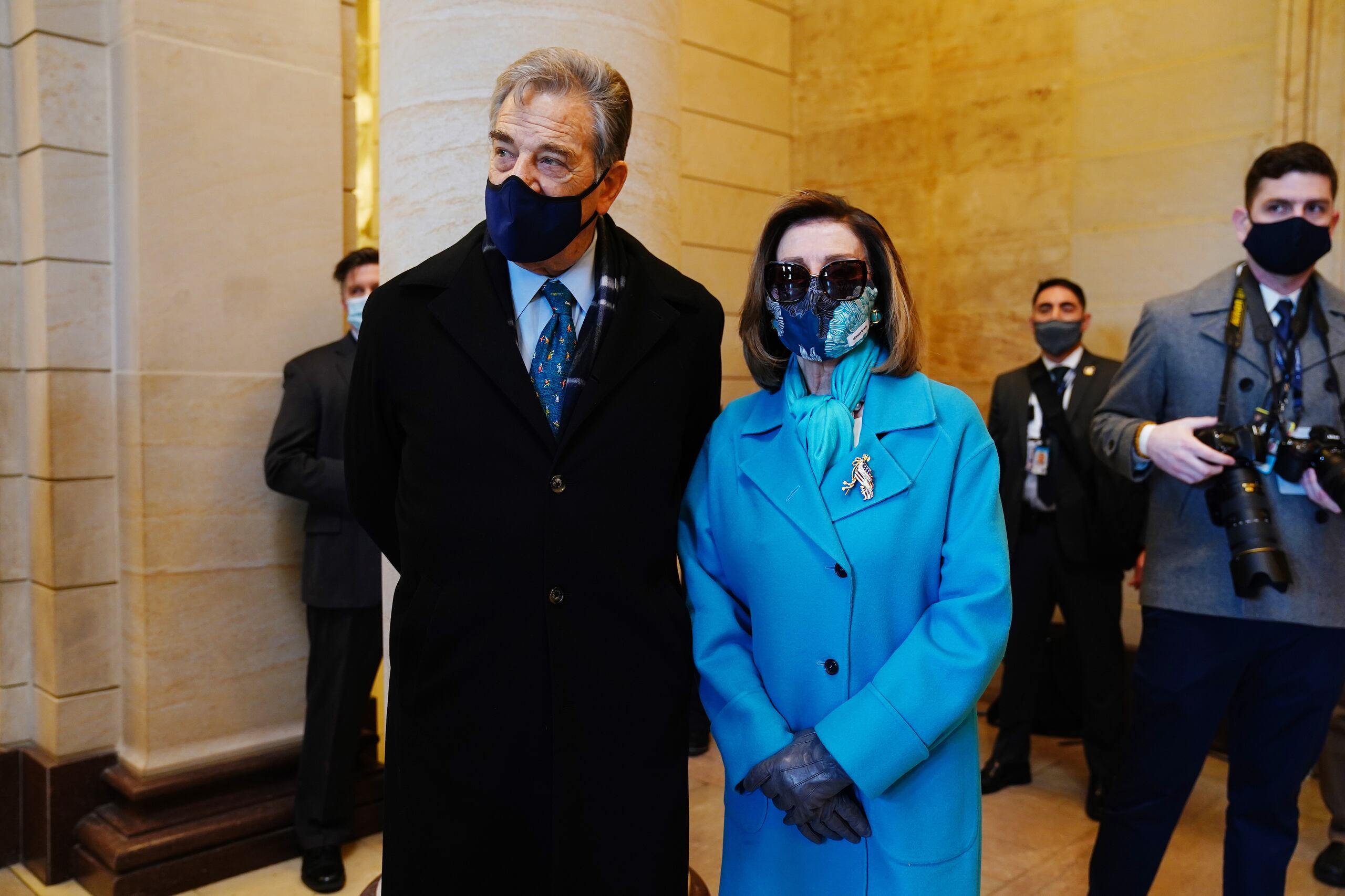 La presidenta de la Cámara de Representantes de Estados Unidos, Nancy Pelosi, y su esposo, Paul Pelosi.