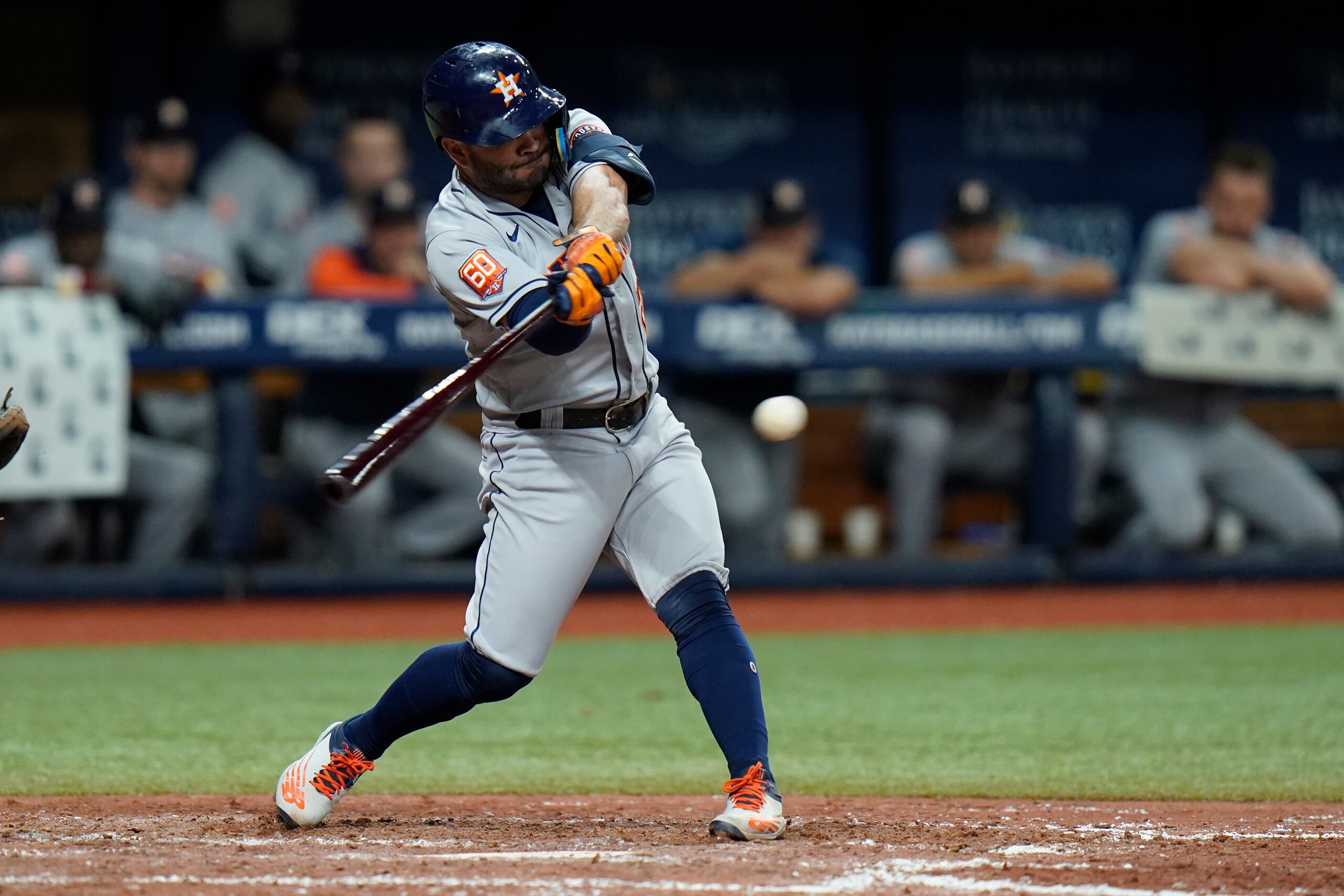 José Altuve bateó de 16-0 en la Serie Divisional para los Astros, que han tenido muchos más días libres que jugados desde que finalizó la temporada regular.