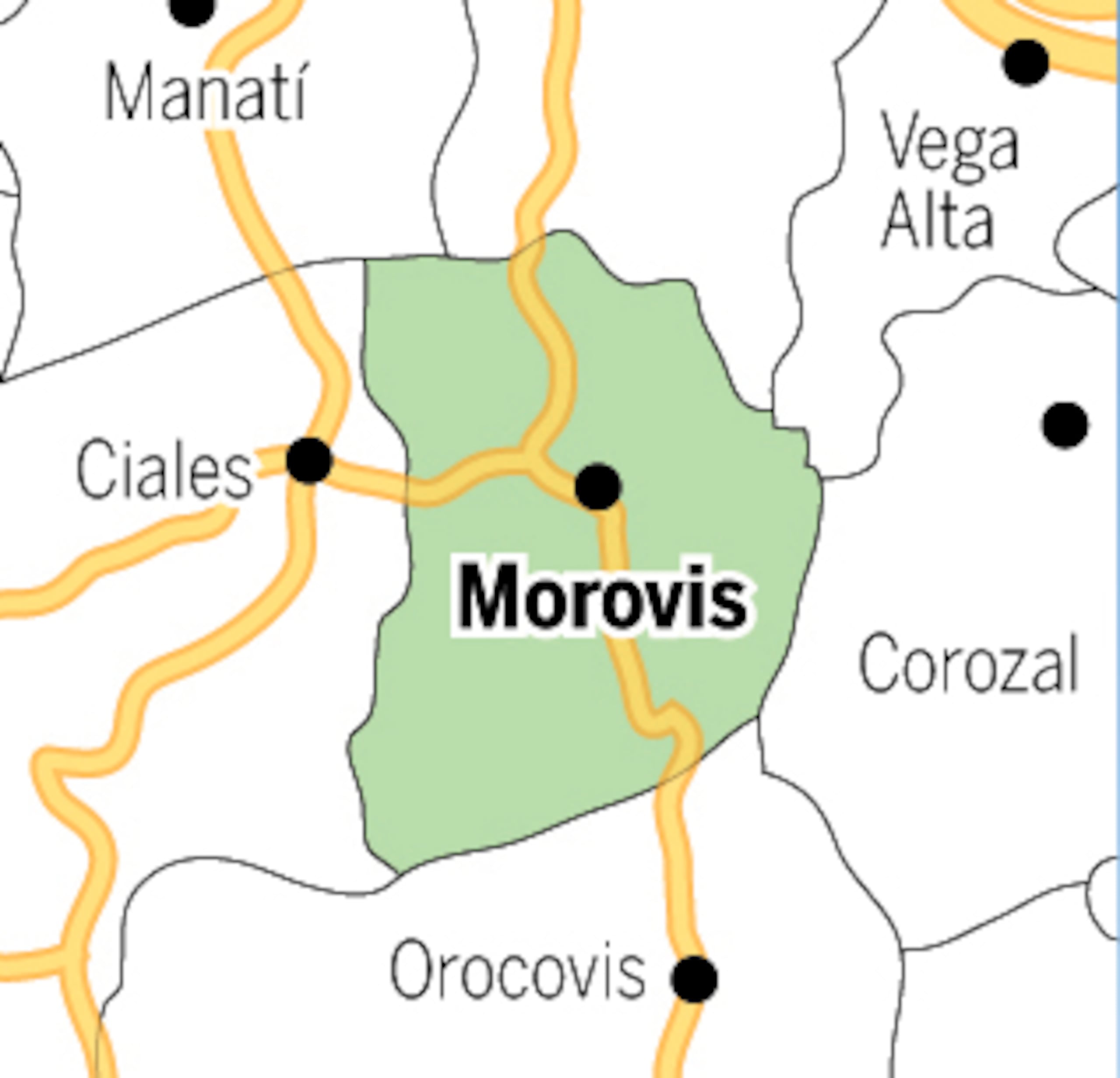 En el 1856, una epidemia de cólera atacó a todos los municipios de la isla, excepto Morovis.