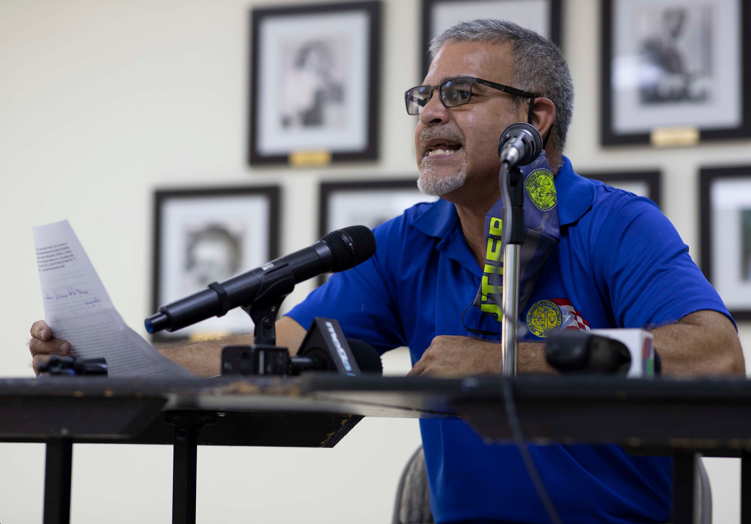 Ángel Figueroa Jaramillo es el presidente de la Utier, gremio que representa a los empleados unionados de la Autoridad de Energía Eléctrica.