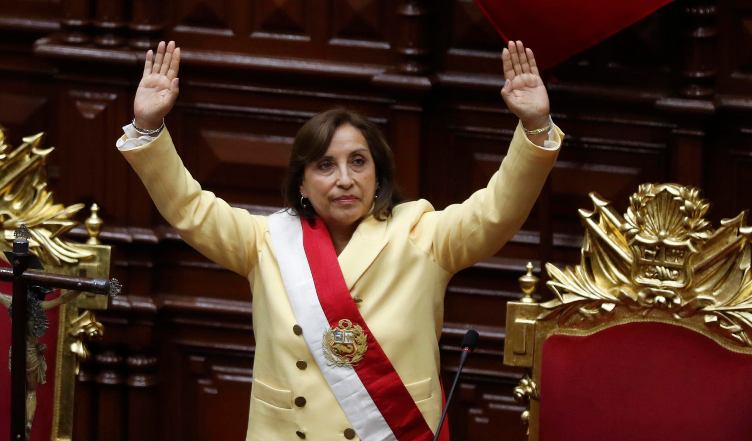 La presidenta de Perú, Dina Boluarte.