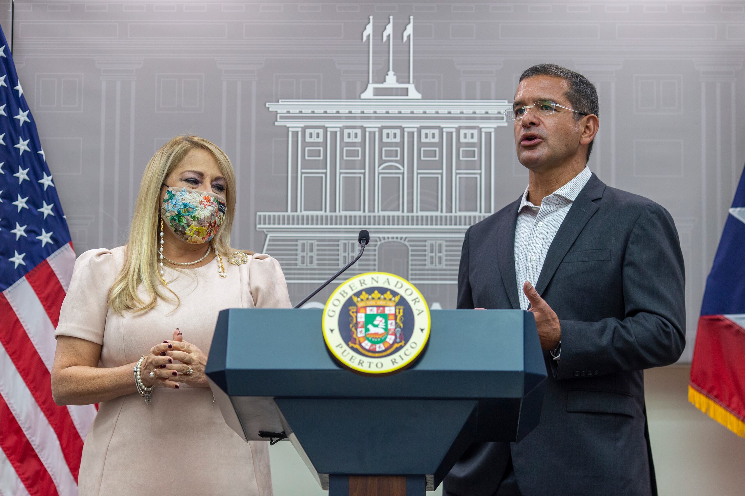 Wanda Vázquez Garced y Pedro Pierluisi Urrutia