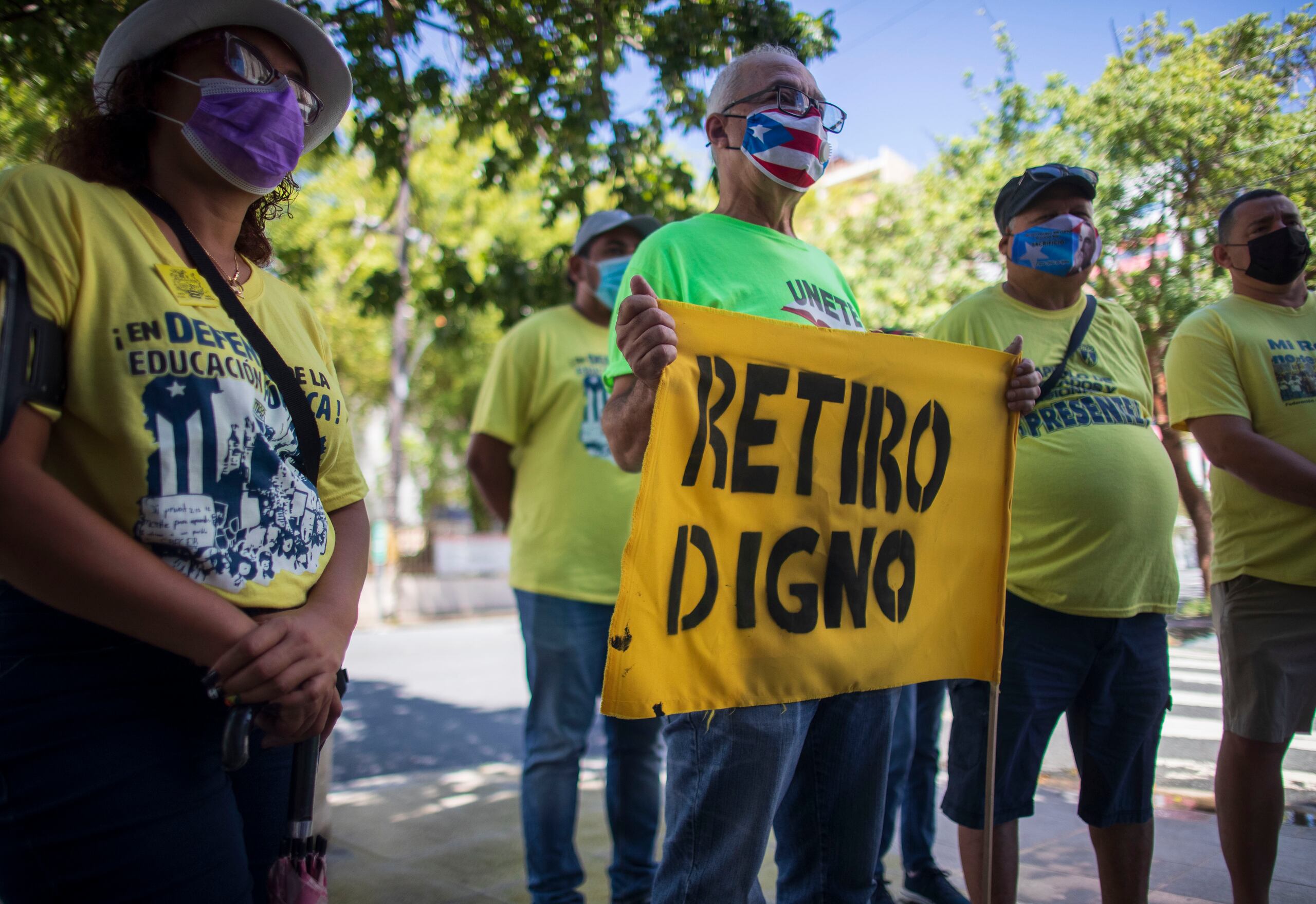 Los maestros abogan por un mejor sistema de retiro.