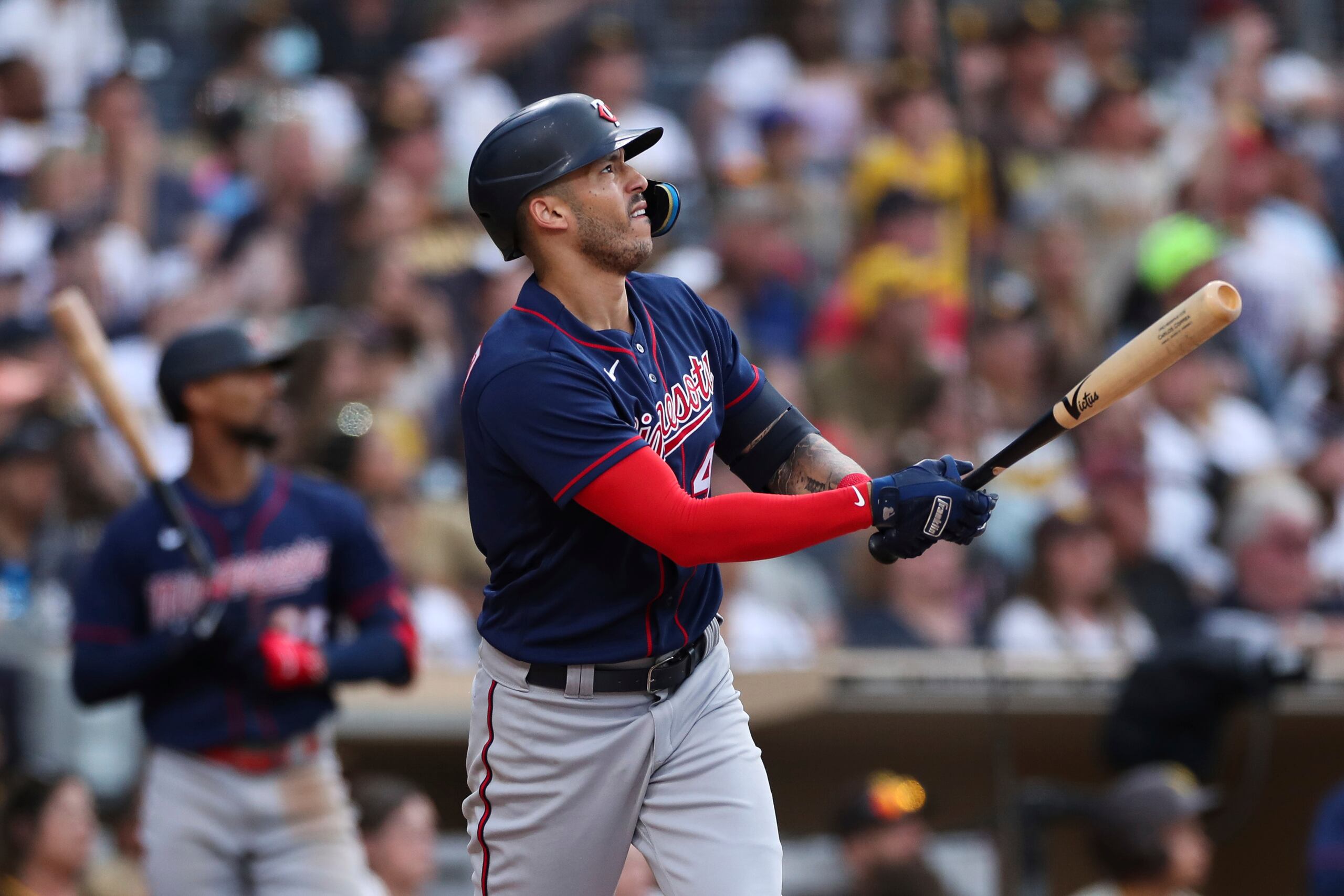 El boricua Carlos Correa, de los Twins de Minnesota, bateó .291 con 22 jonrones y 64 carreras impulsadas en el 2022. Al renunciar a su contrato deja en el camino dos años a razón de $35.1 millones por temporada.