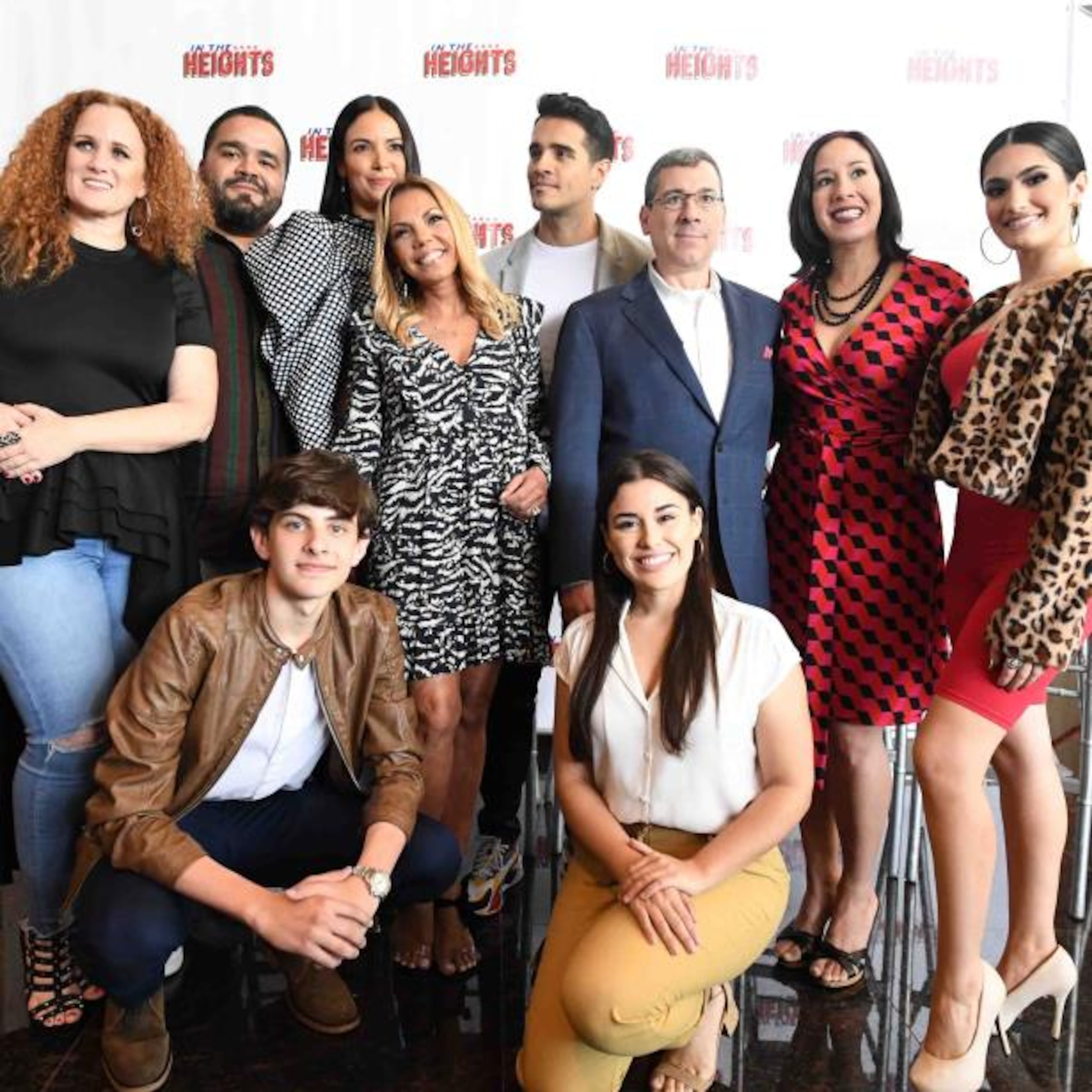 Parte del elenco de la obra In the Heights en la conferencia de prensa.  (luis.alcaladelolmo@gfrmedia.com)