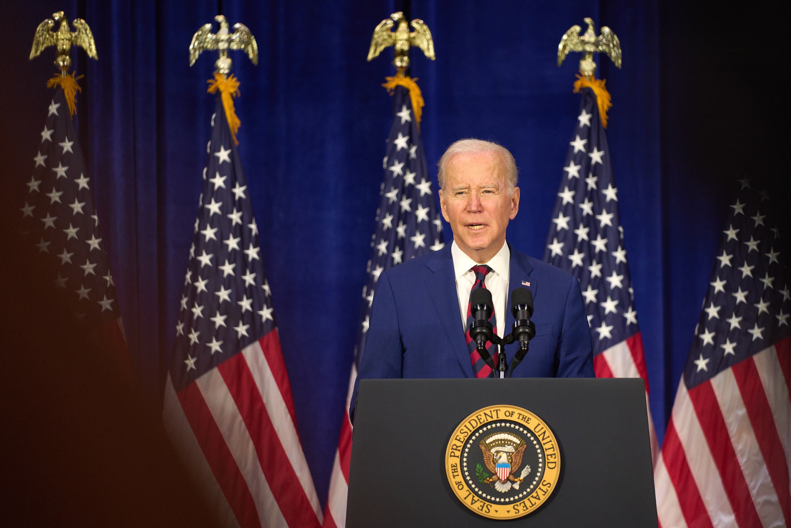 Se prevé que Biden solicitará a Trudeau un mayor compromiso con Ucrania, así como un incremento del gasto militar, algo a lo que históricamente Canadá ha sido más reticente. (EFE/EPA/Allison Dinner)