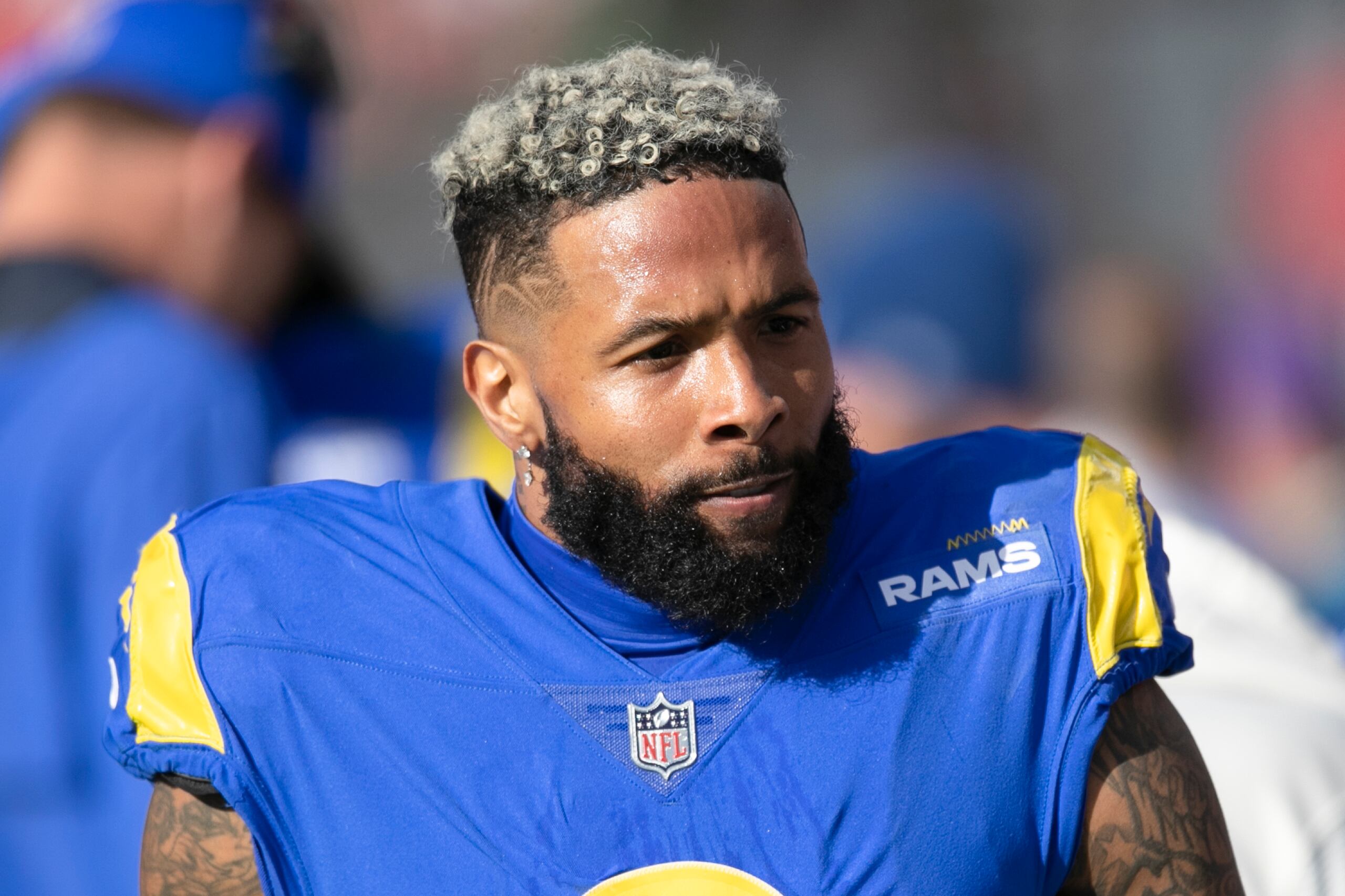 El exreceptor de Los Rams de Los Ángeles, Odell Beckham Jr., es actualmente agente libre.