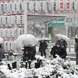 Fuerte temporal de nieve mantiene a Tokio y los alrededores en alerta 