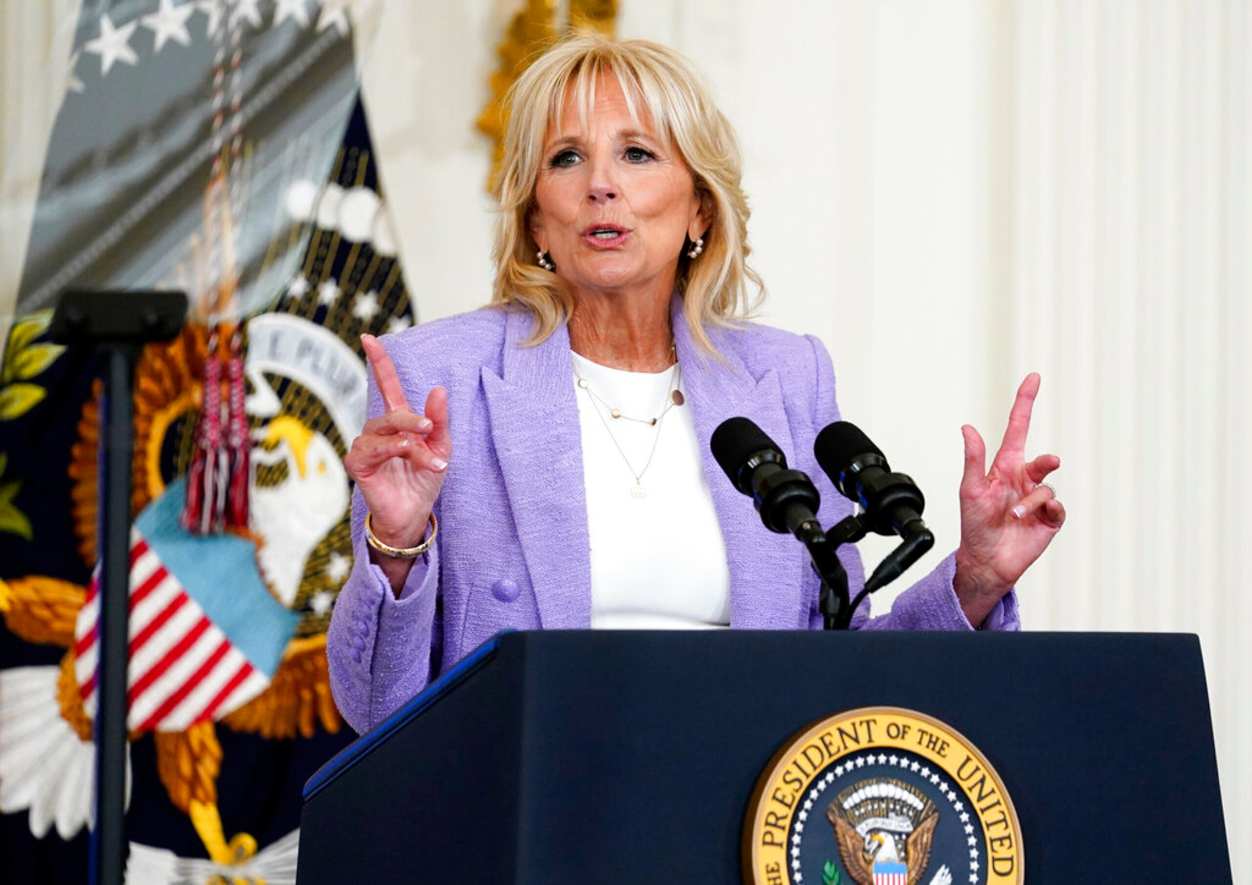 Jill Biden, primera dama de los Estados Unidos.