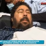 Paramédicos transportan al hospital a expúgil Wilfredo Gómez 