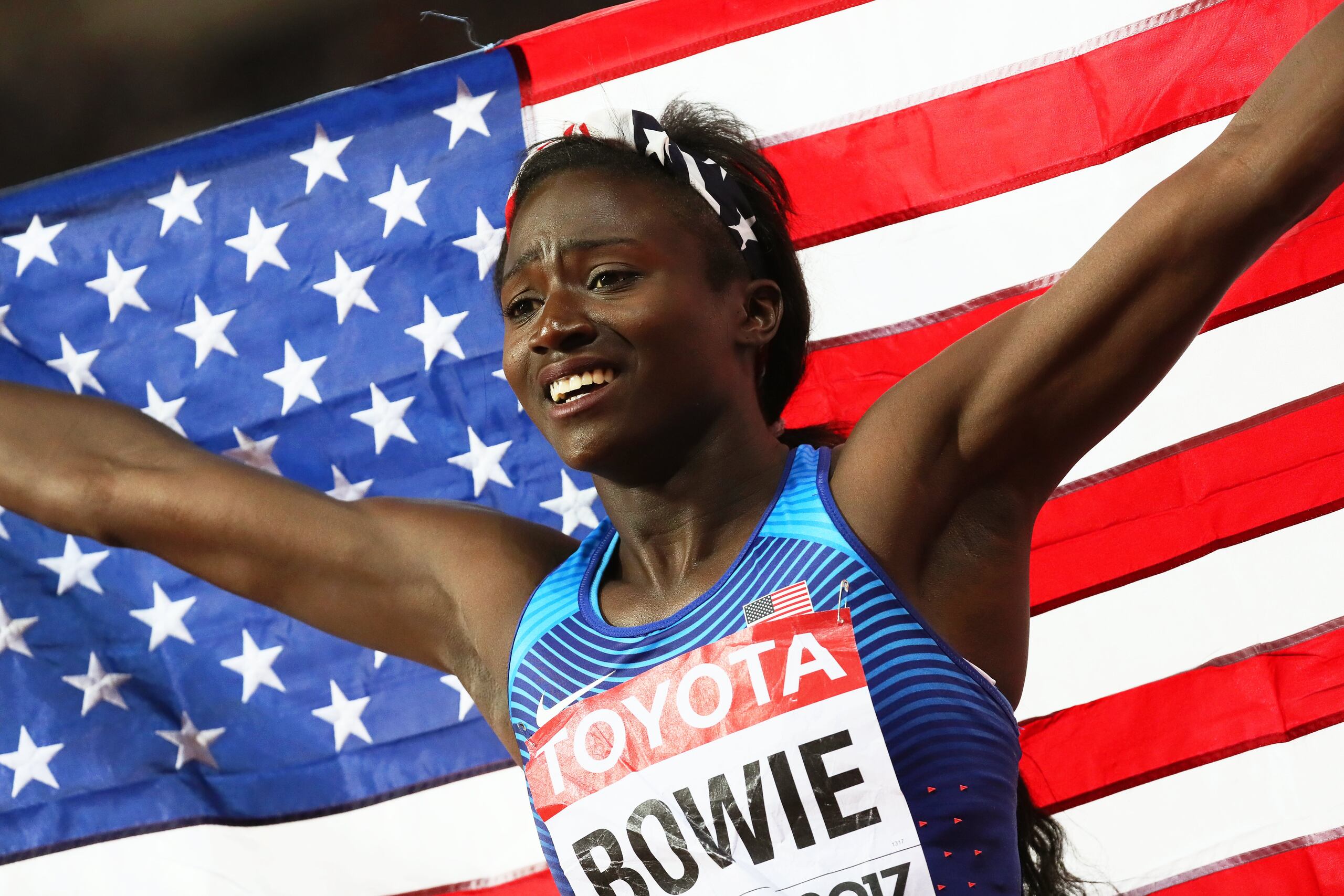 Tori Bowie brilló en Río 2016, donde se llevó tres medallas.