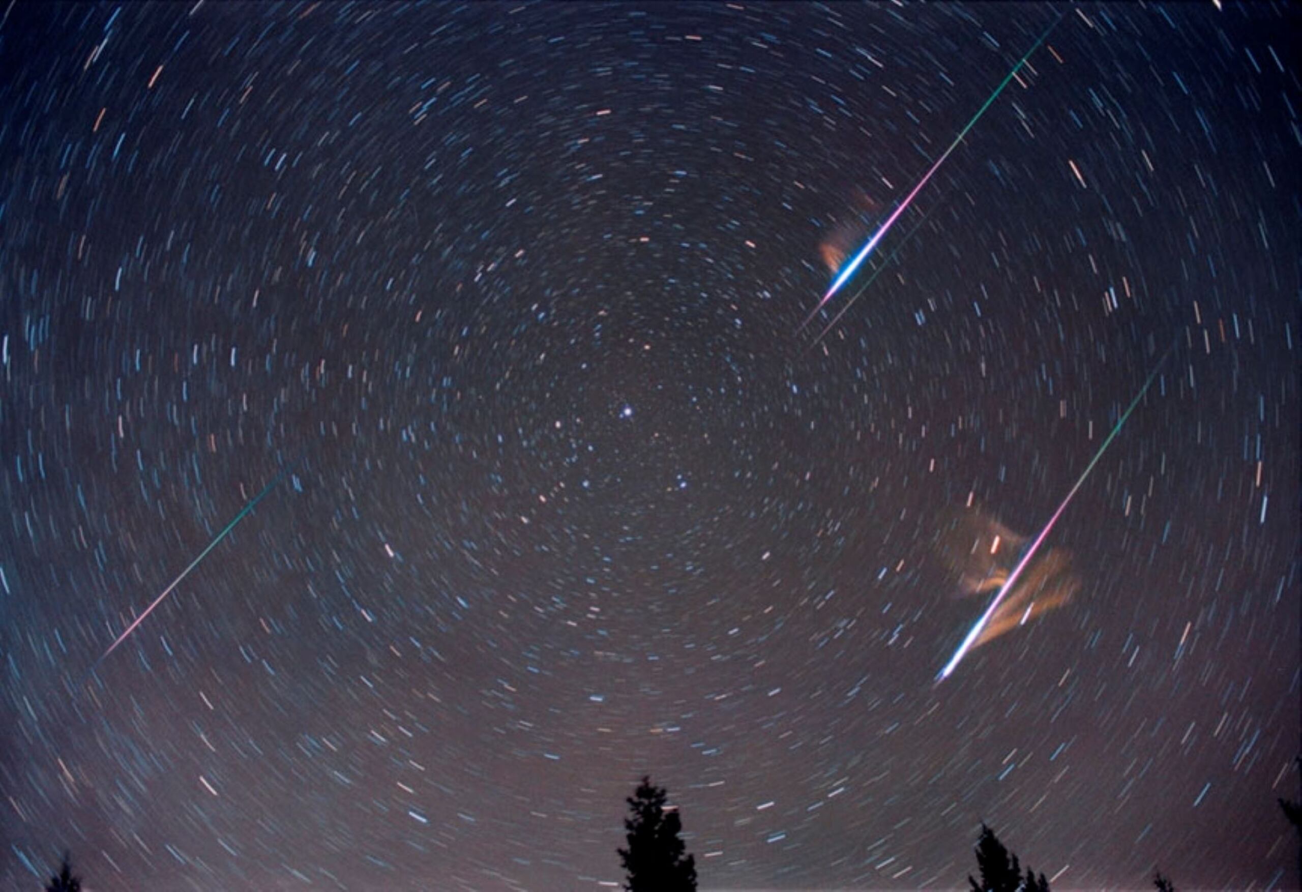 Lluvia de meteoros.