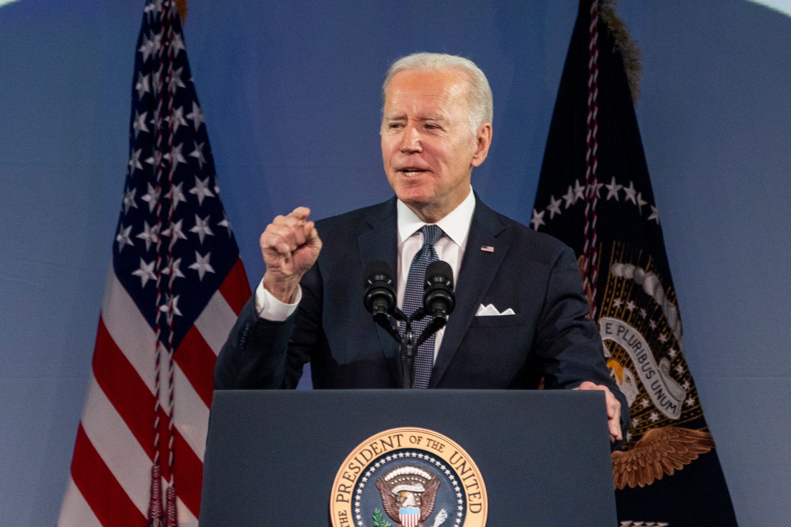 El presidente de Estados Unidos, Joe Biden, visita Puerto Rico hoy. (EFE/EPA/SHAWN THEW)