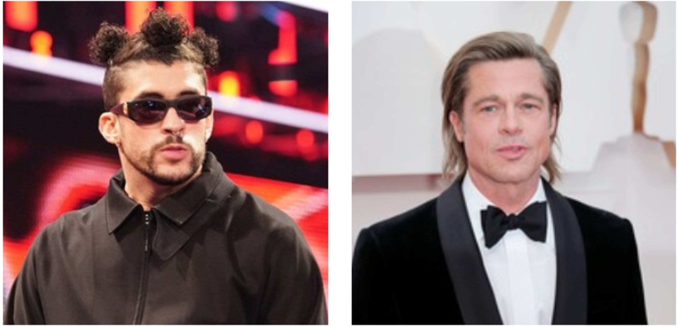 Bad Bunny y Brad Pitt.