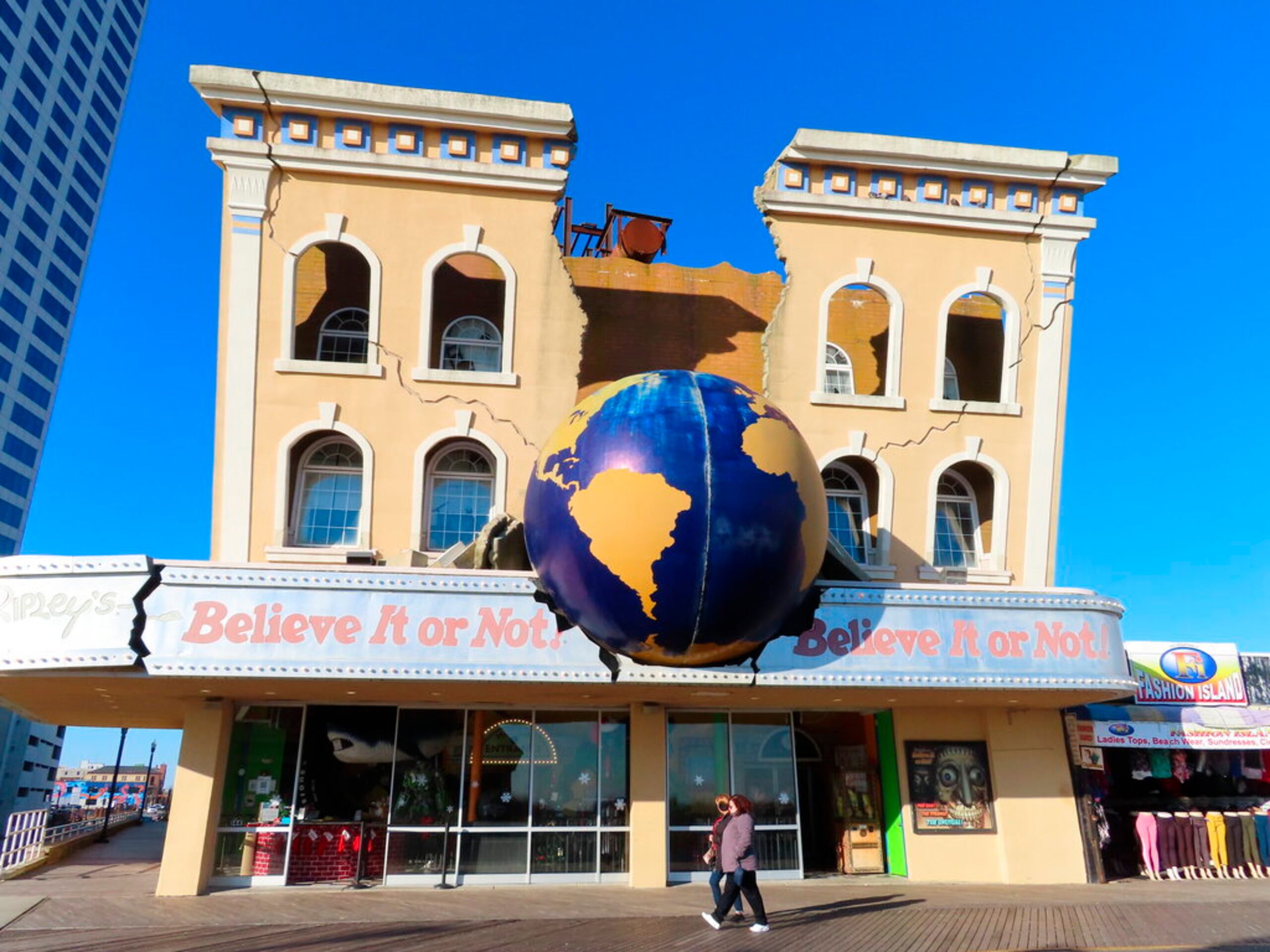 Fachada del Museo Ripley's en Atlantic City, Nueva Jersey.