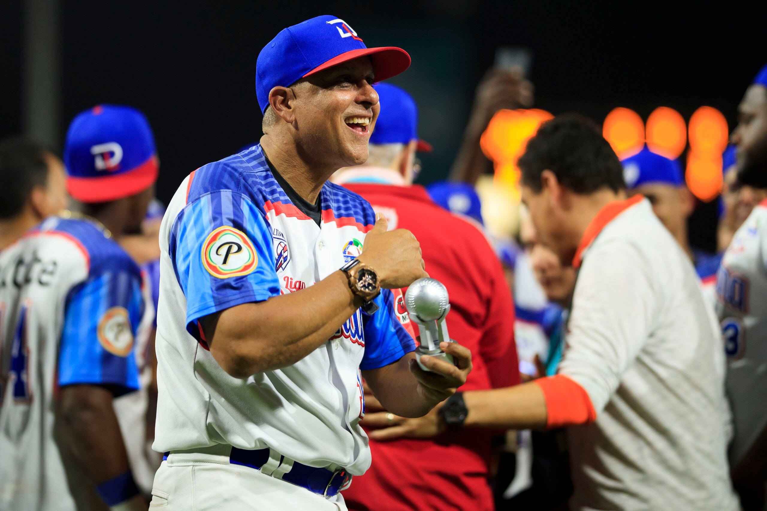 El boricua Lino Rivera viene de ganar la Serie del Caribe en el estadio Hiram Bithorn con los Toros del Este de República Dominicana. (Tonito Zayas)