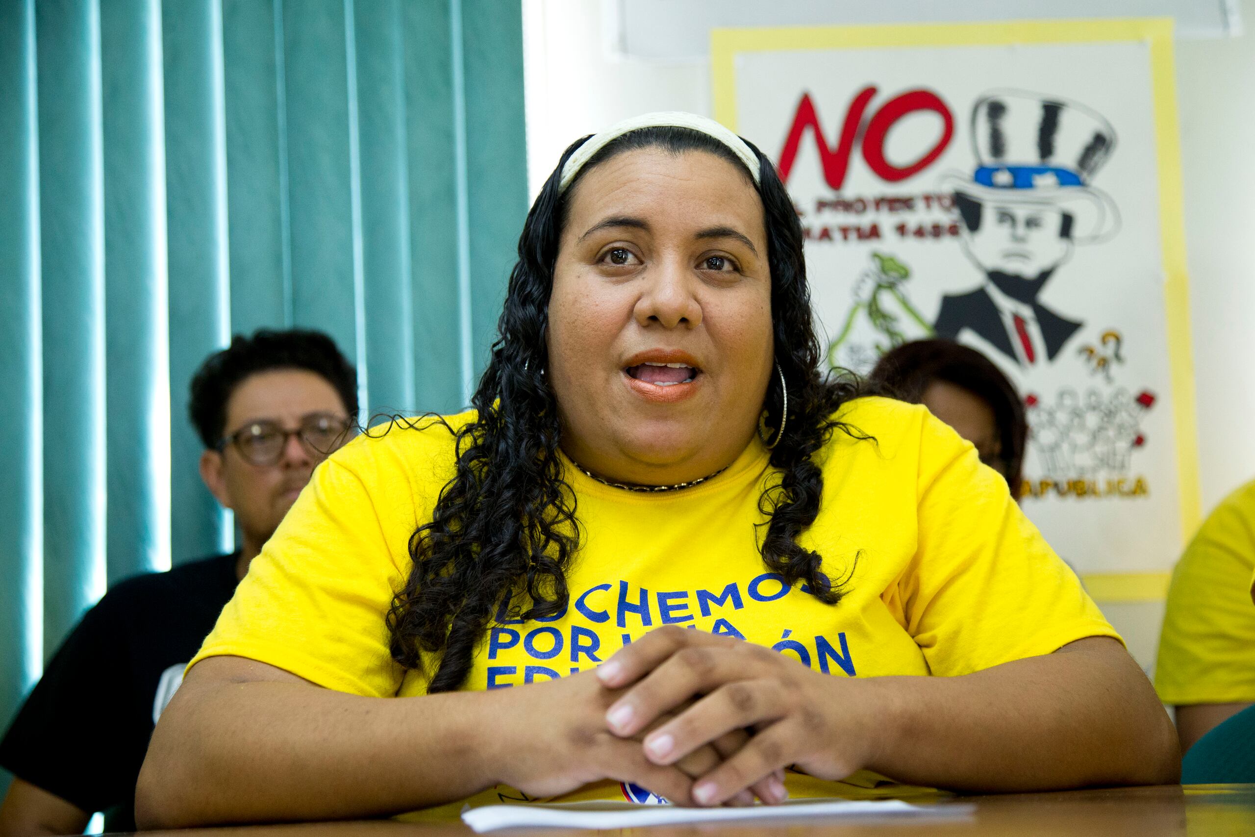 Mercedes Martínez, presidenta de la Federación de Maestros.