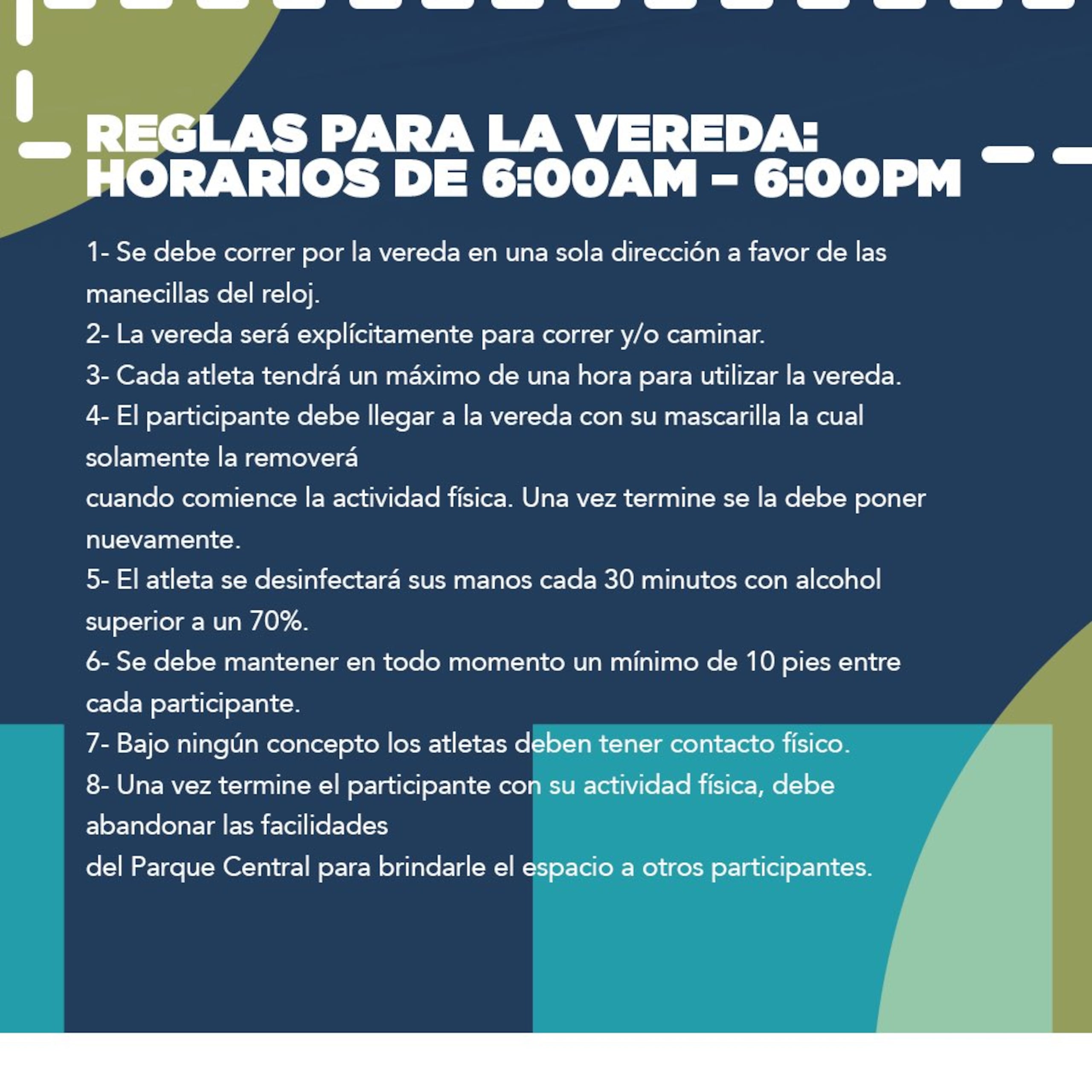 Reglas del Parque Central de San Juan.