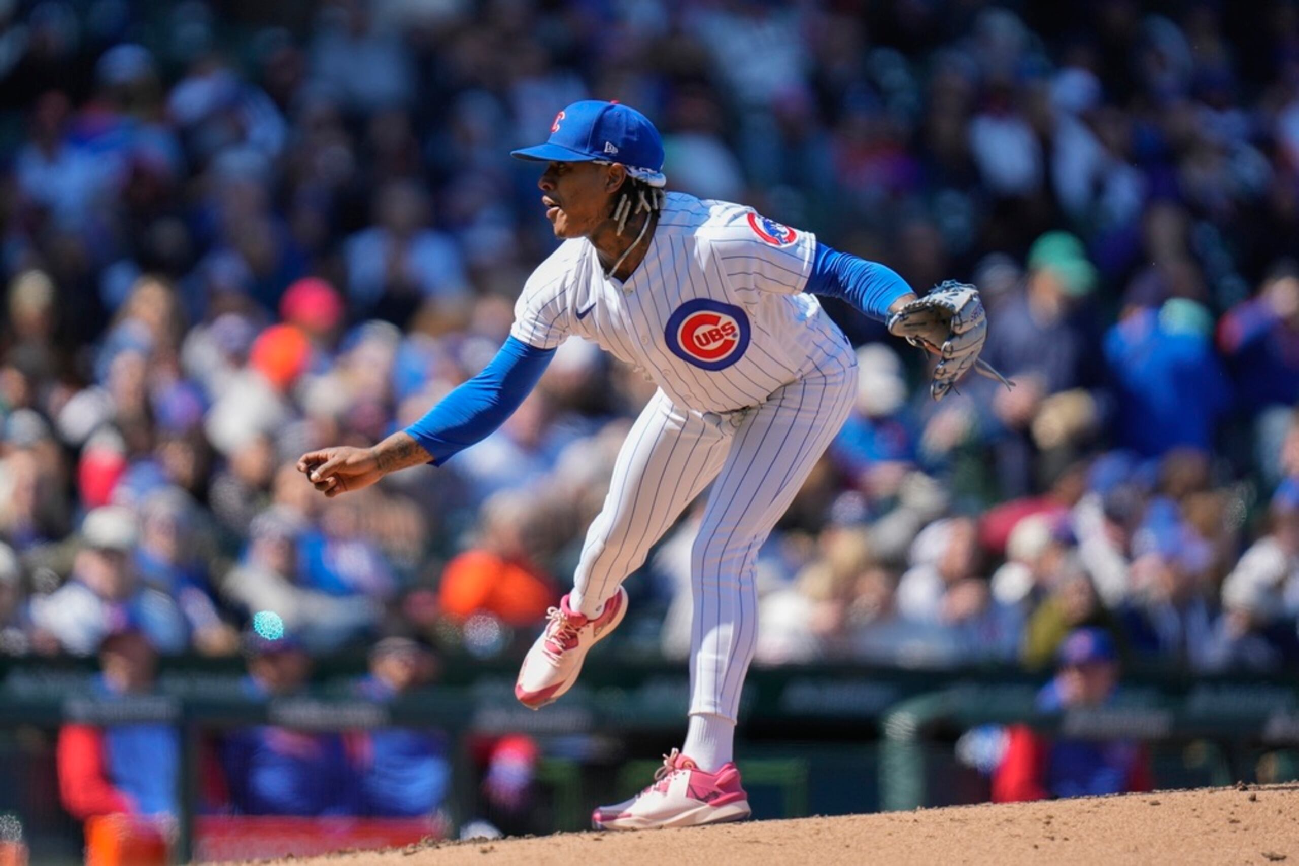 Marcus Stroman acumuló seis ponches durante el partido.