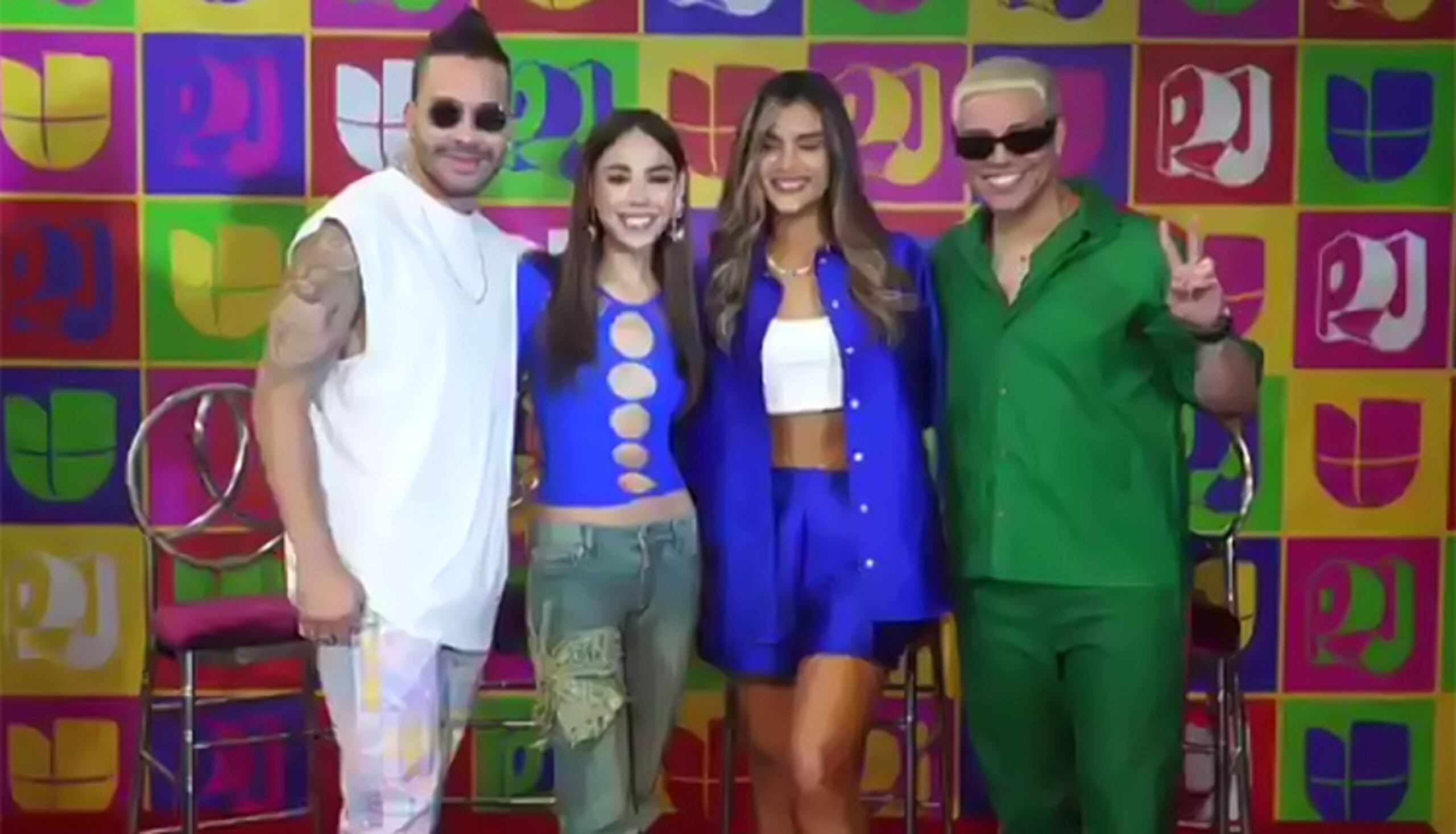 En la foto, Prince Royce, Danna Paola, Clarissa Molina y Eduin Caz