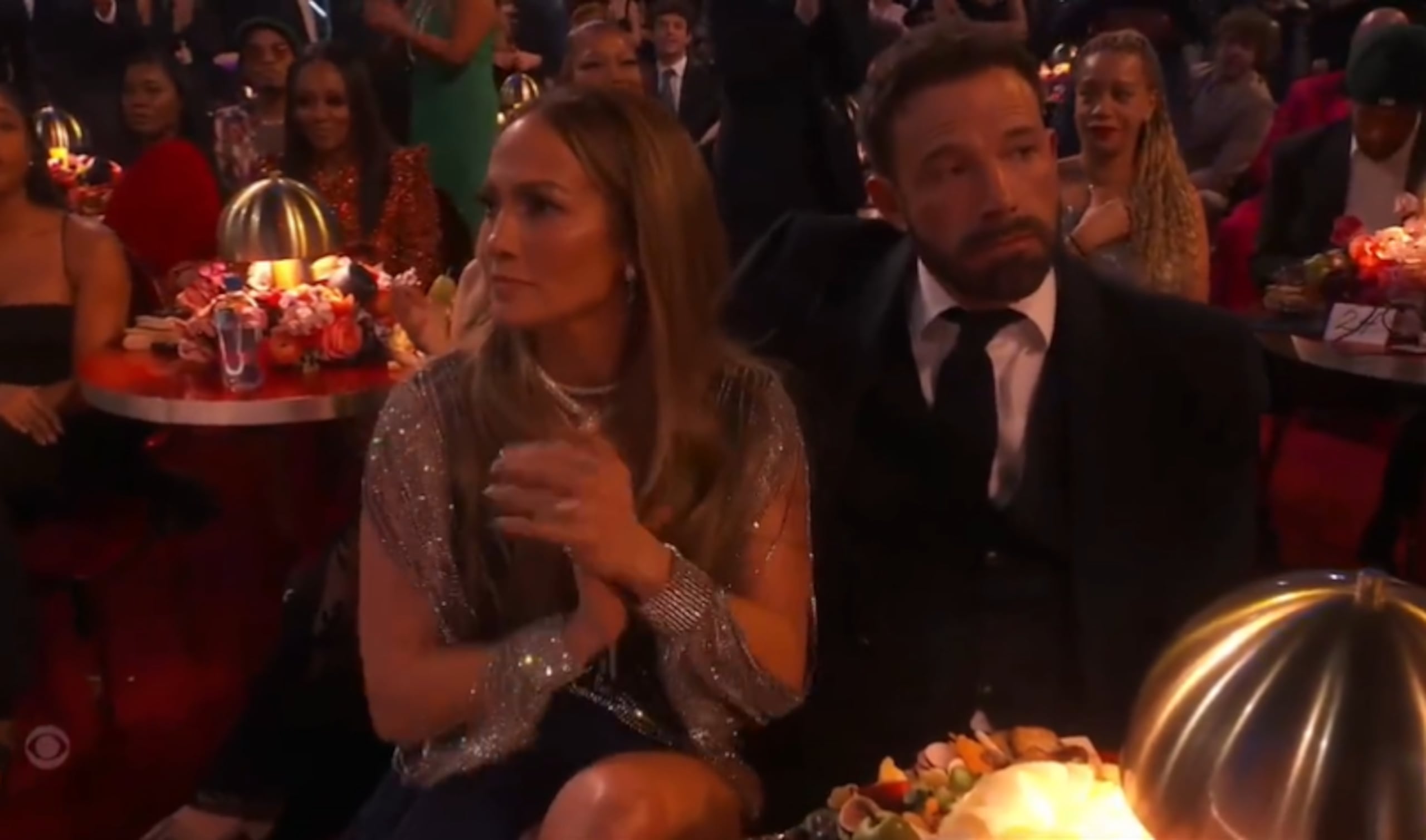 Jennifer López y Ben Affleck en los Grammy el 5 de febrero de 2023.