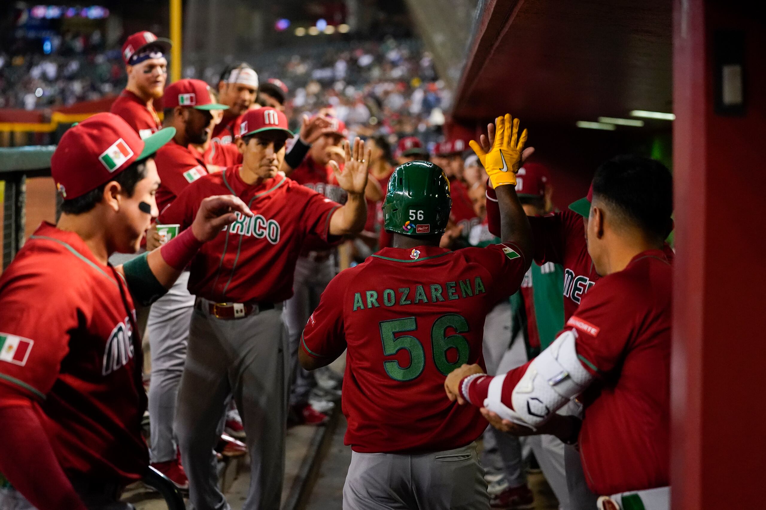 Randy Arozarena bateó .450 con seis dobletes y nueve RBI en seis juegos jugados en el Clásico. 