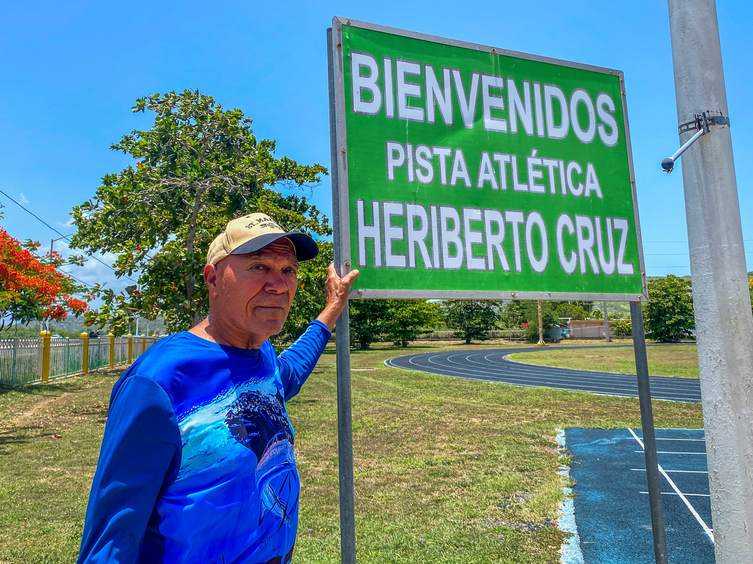 En honor a sus logros deportivos, la pista atlética de Guánica lleva el nombre de Heriberto Cruz Mejil.