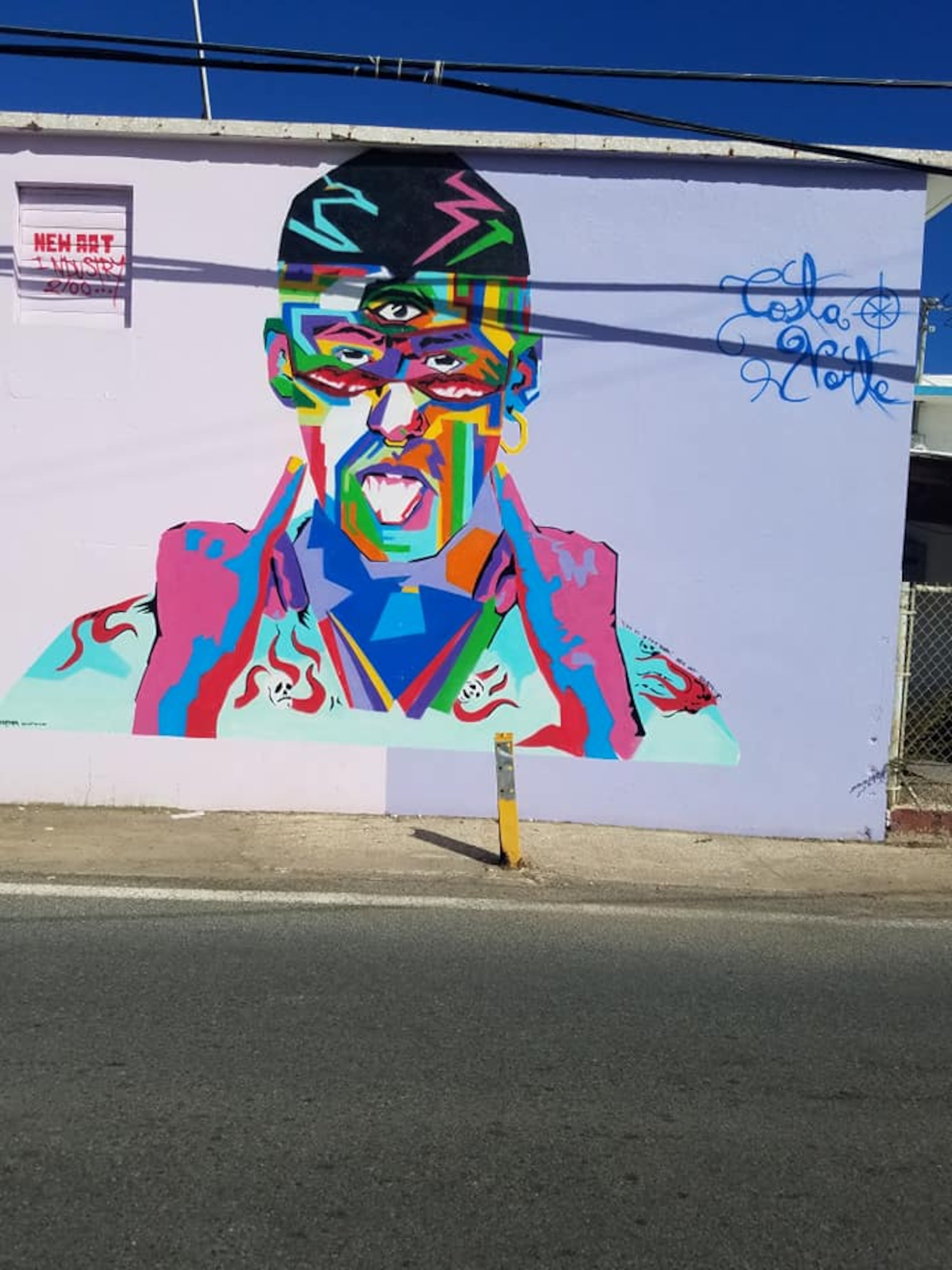 Mural de Bad Bunny en Vega Baja.
