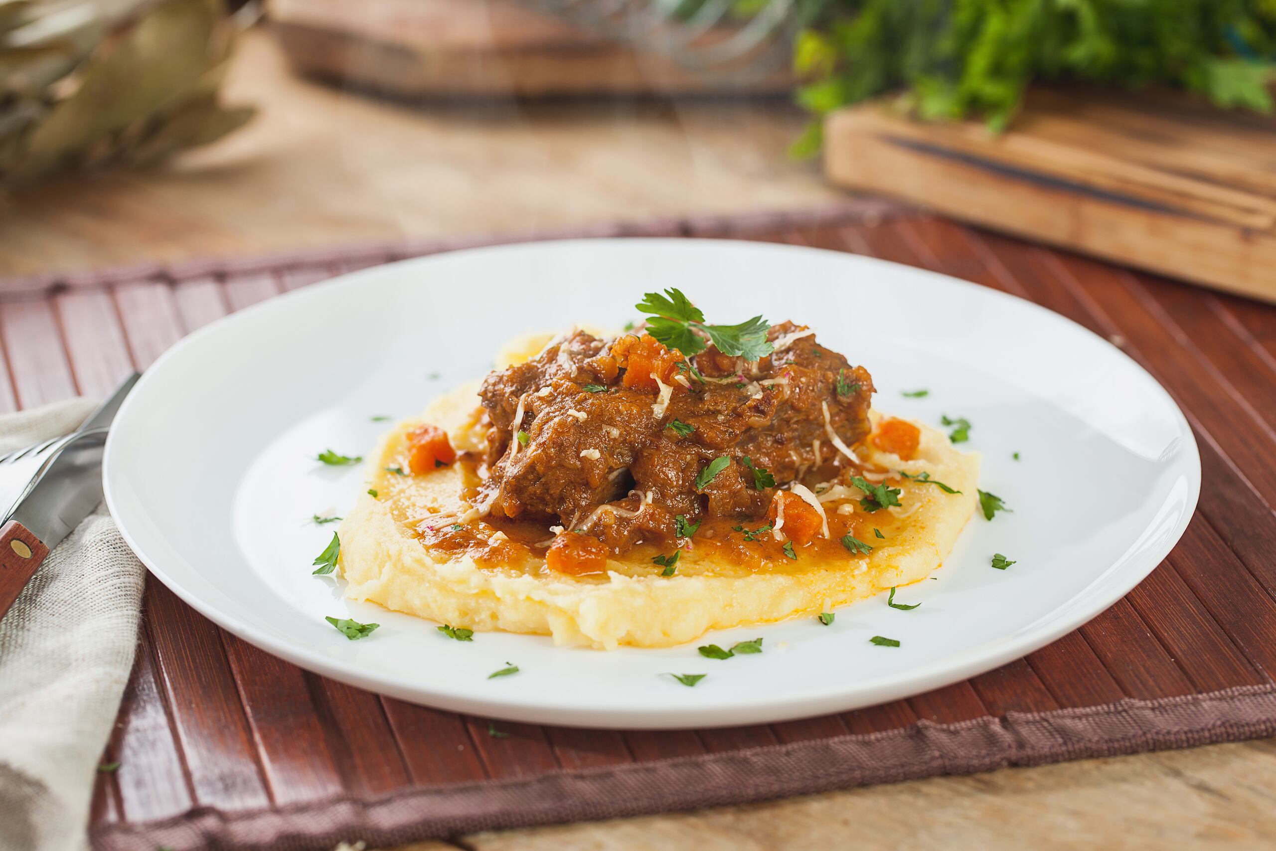 Ossobuco con polenta