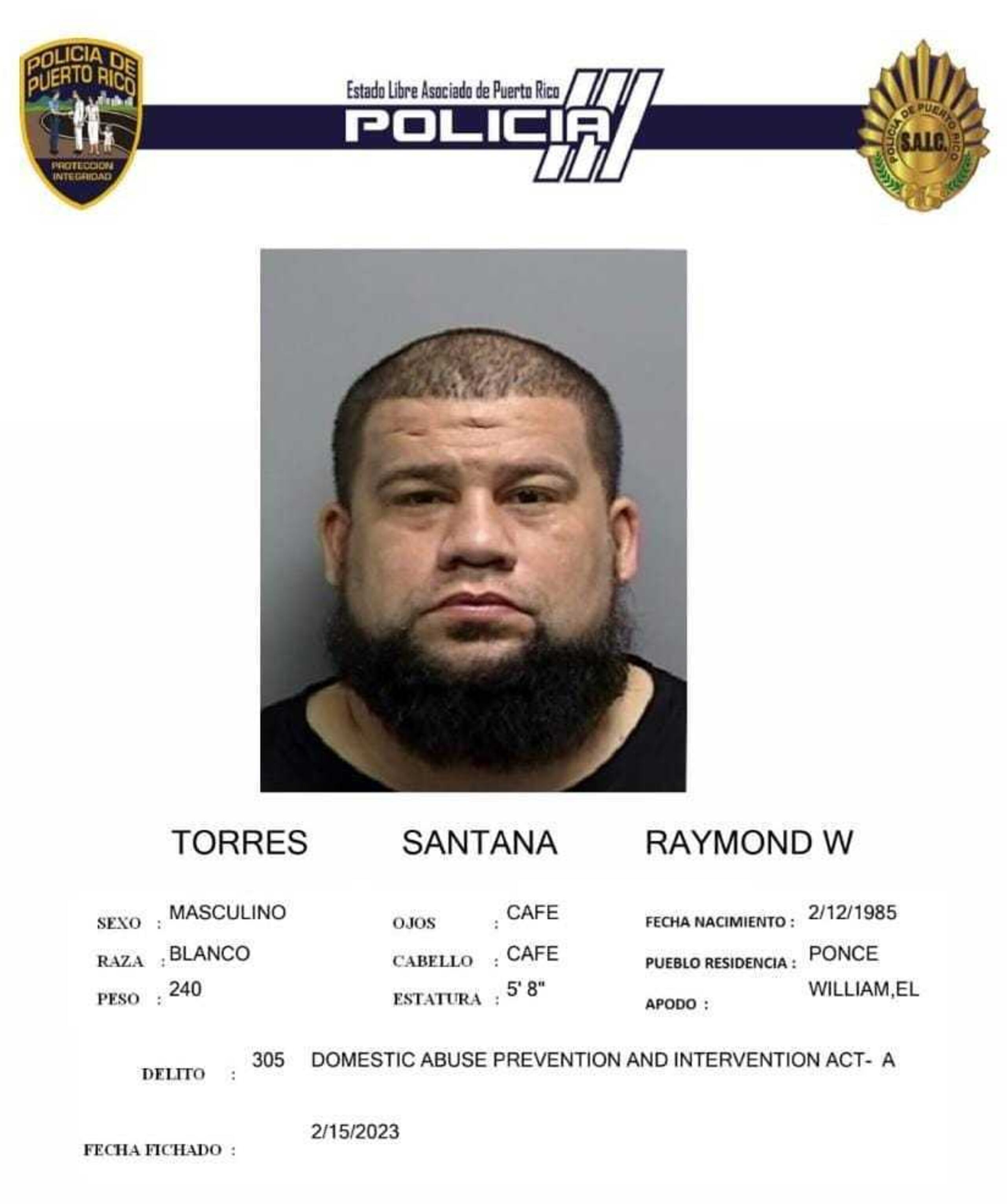 Raymond William Torres Santana