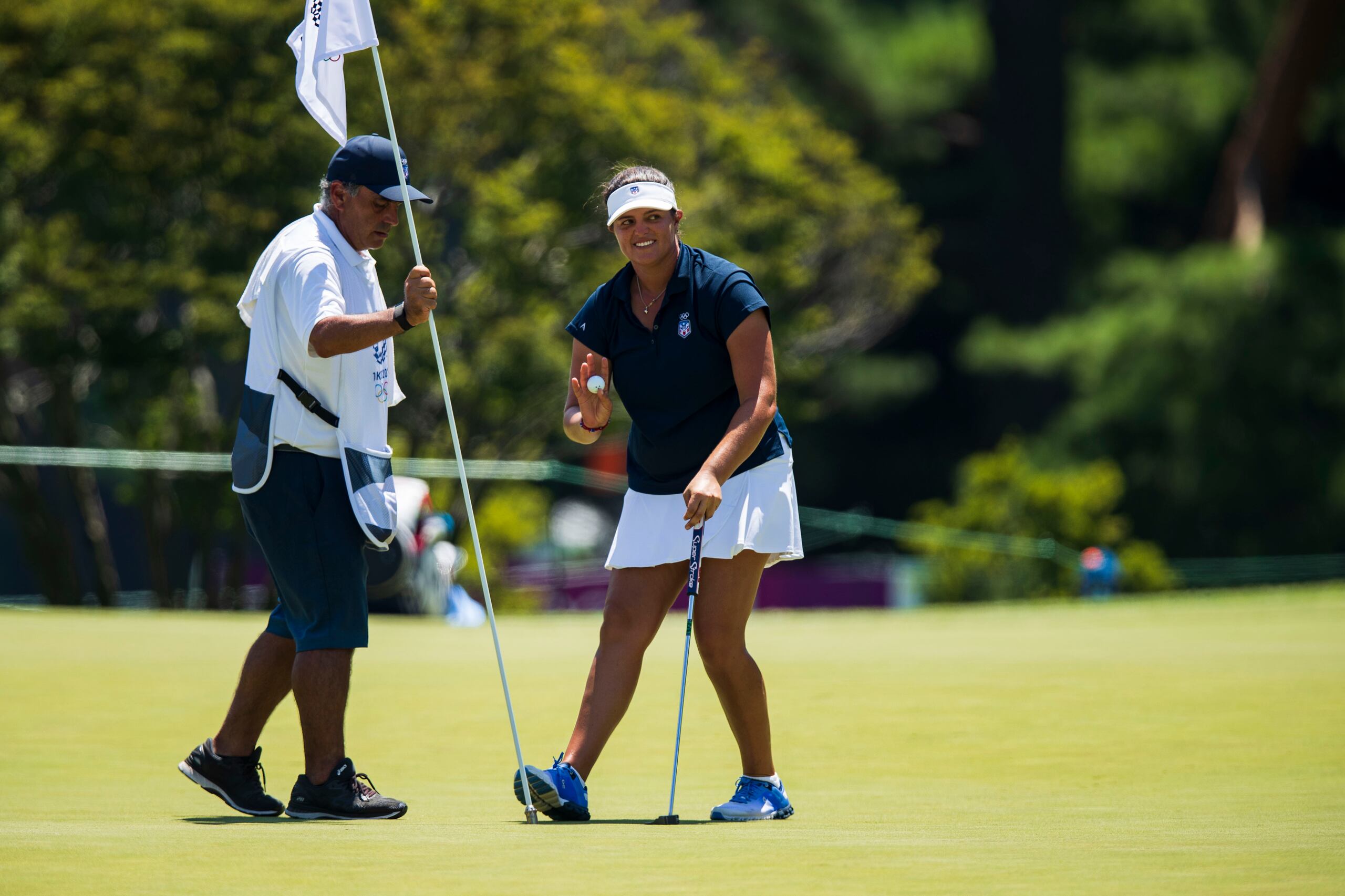 La pasada jornada vio a Marife Torres iniciar su participación en el golf femenino.