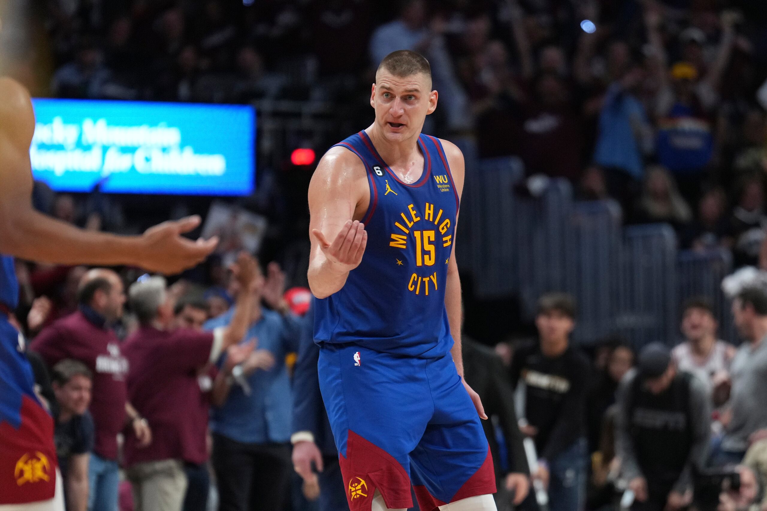 El serbio Nikola Jokic, de los Nuggets de Denver, fue una selección de segunda año en su draft de entrada a la NBA.