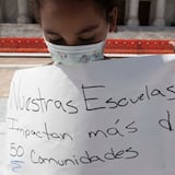 Protestan por la reapertura de las escuelas de Berwind