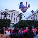 Marroquíes festejan jubilosos la histórica victoria sobre Portugal
