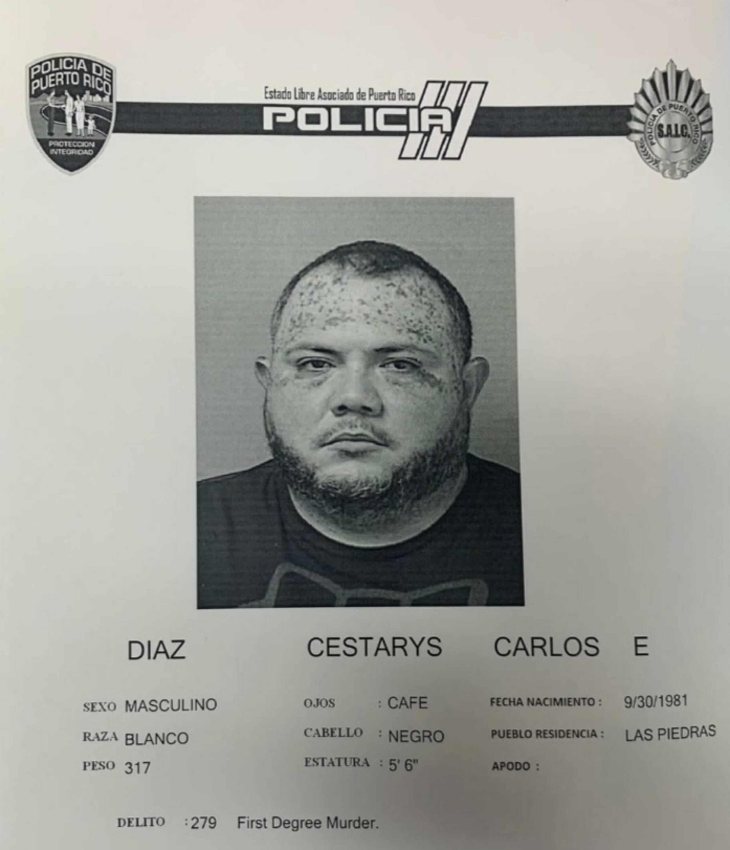 El juez Juan C. Vera, del Tribunal de Humacao, determinó causa para arresto por el delito de asesinato con fianza de $1,000,000.00