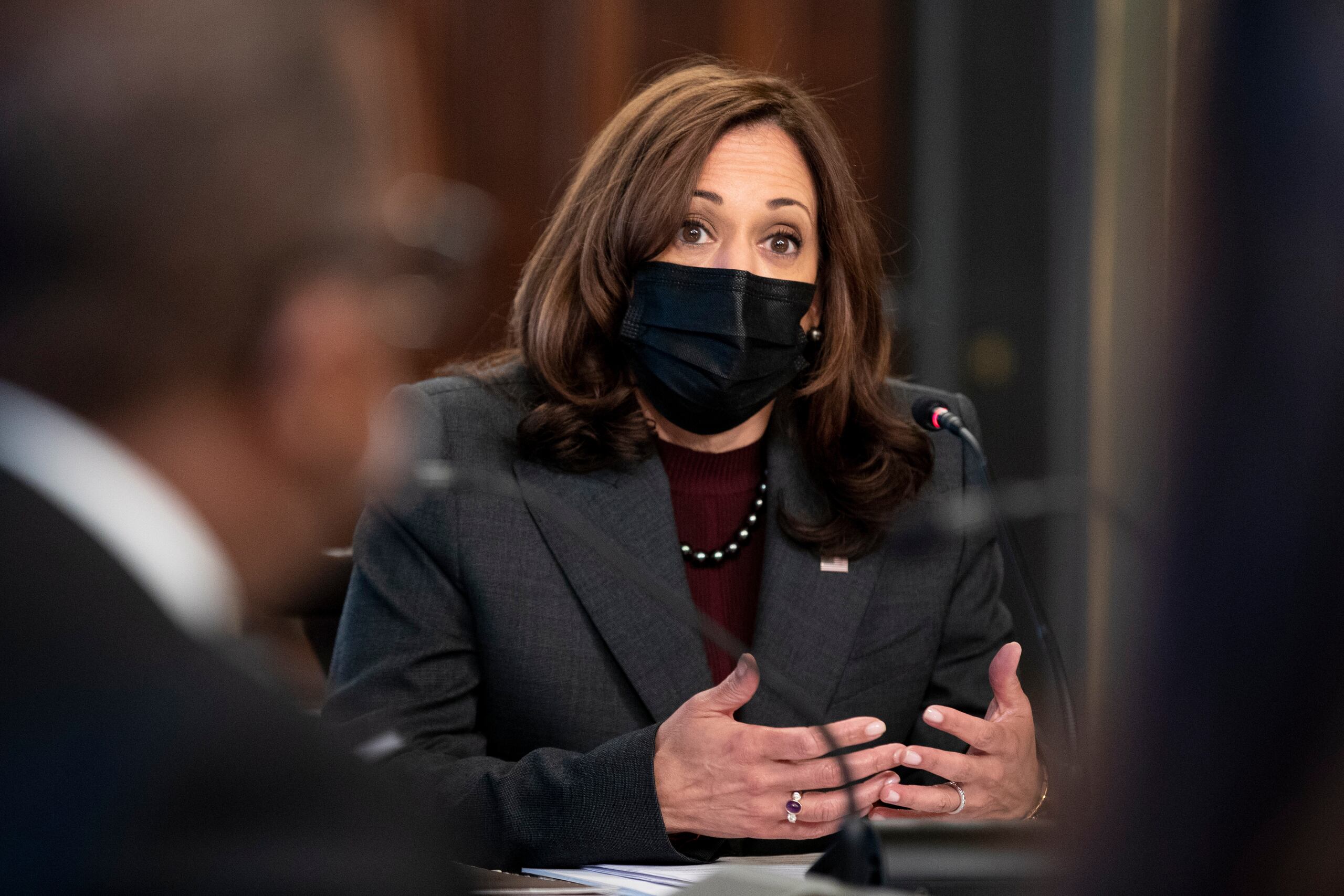 La vicepresidenta de Estados Unidos, Kamala Harris, en una fotografía de archivo. EFE/MIchael Reynolds/Pool
