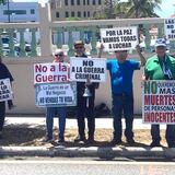 Protestan contra la guerra en el Viejo San Juan