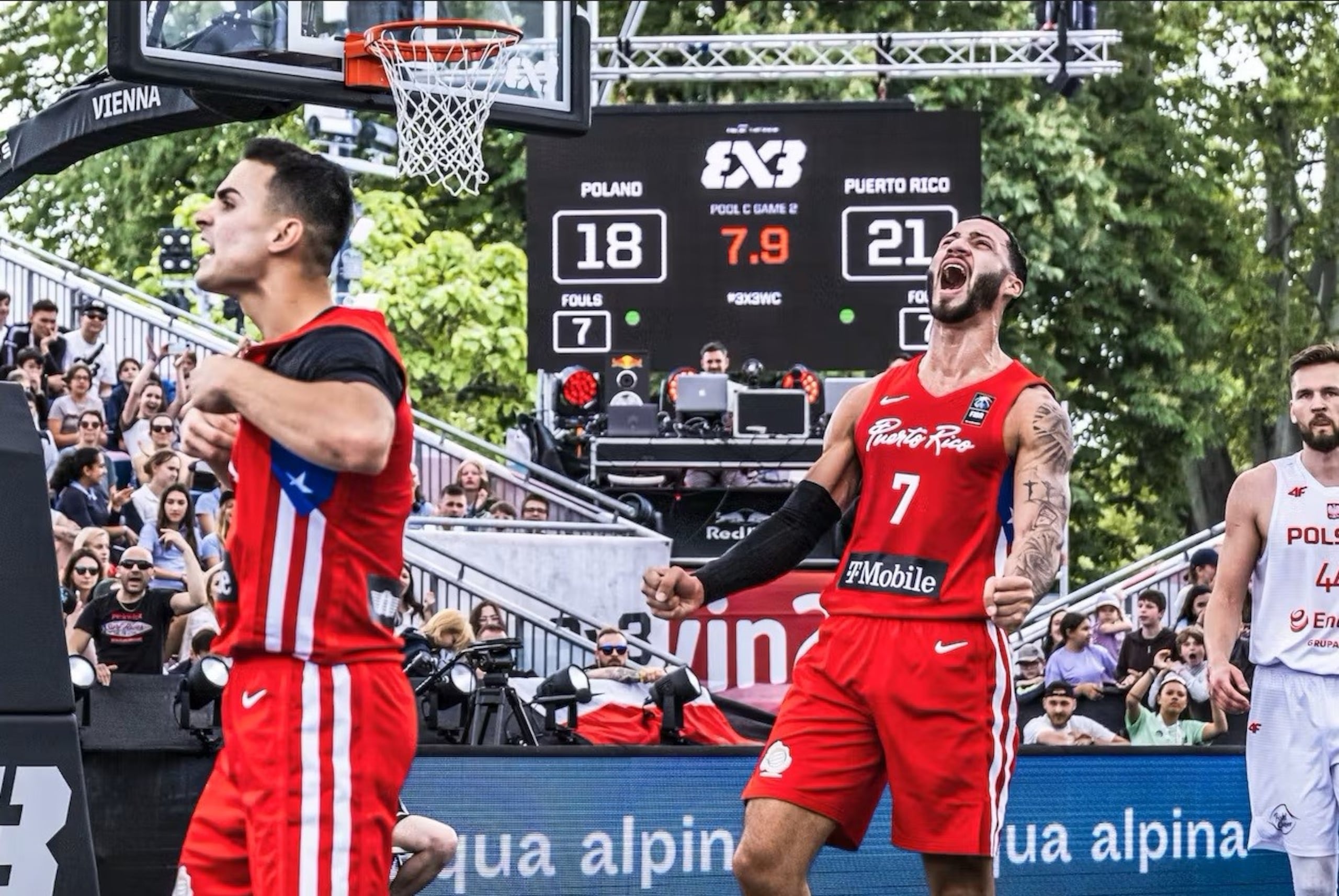 Puerto Rico ganó ante Polonia en su primer partido del Mundial 3x3.