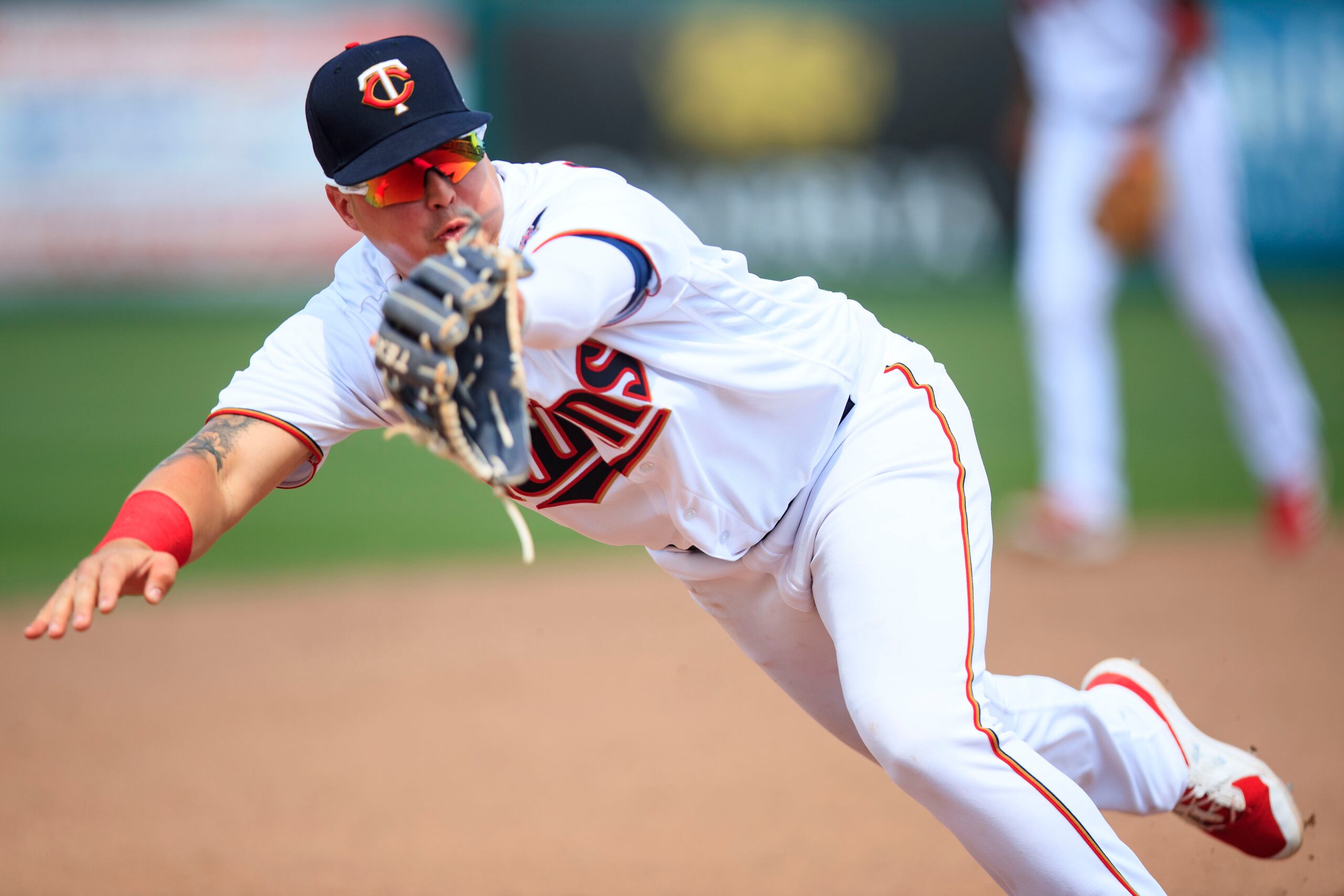 José Miranda estuvo con los Twins en su campo primaveral. 