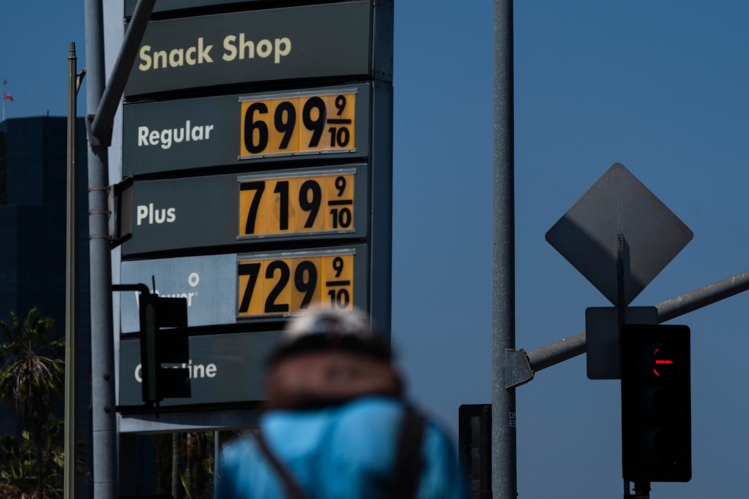 En la ciudad de Los Ángeles, en California, el precio del combustible es aún más elevado.