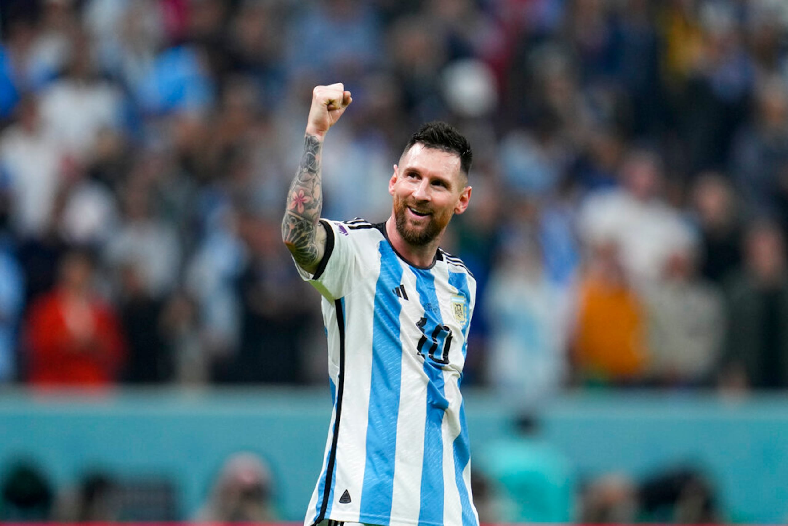 Lionel Messi jugará en su segunda final de la Copa Mundial con la camiseta de Argentina.