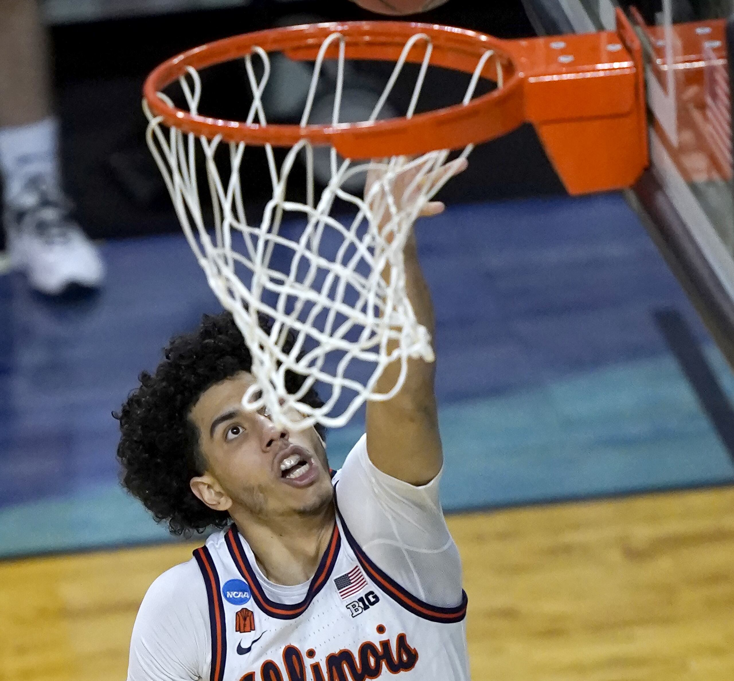 André Curbelo en el partido de Illinois contra Drexel el pasado viernes.