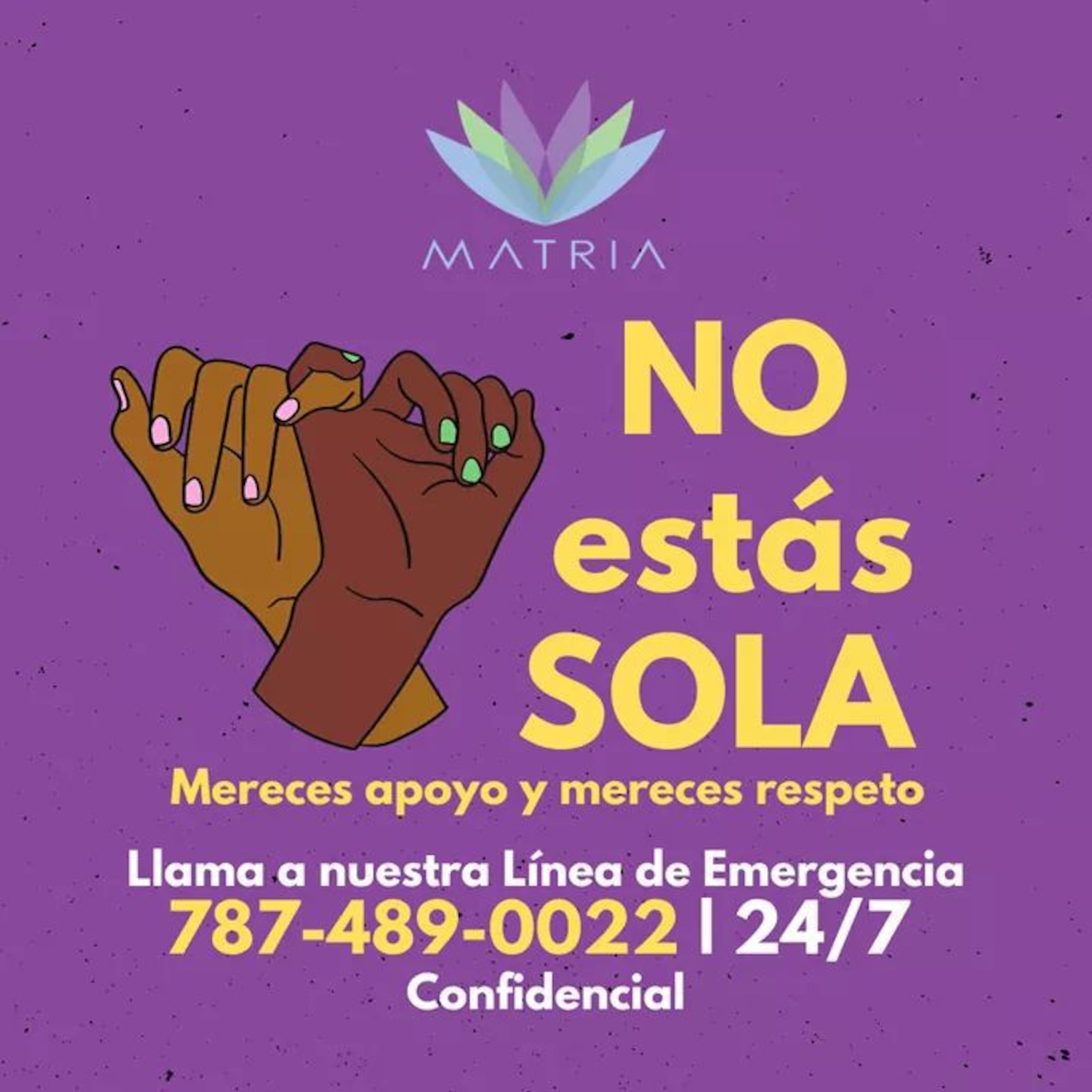 Llama a Proyecto Matria para pedir ayuda.