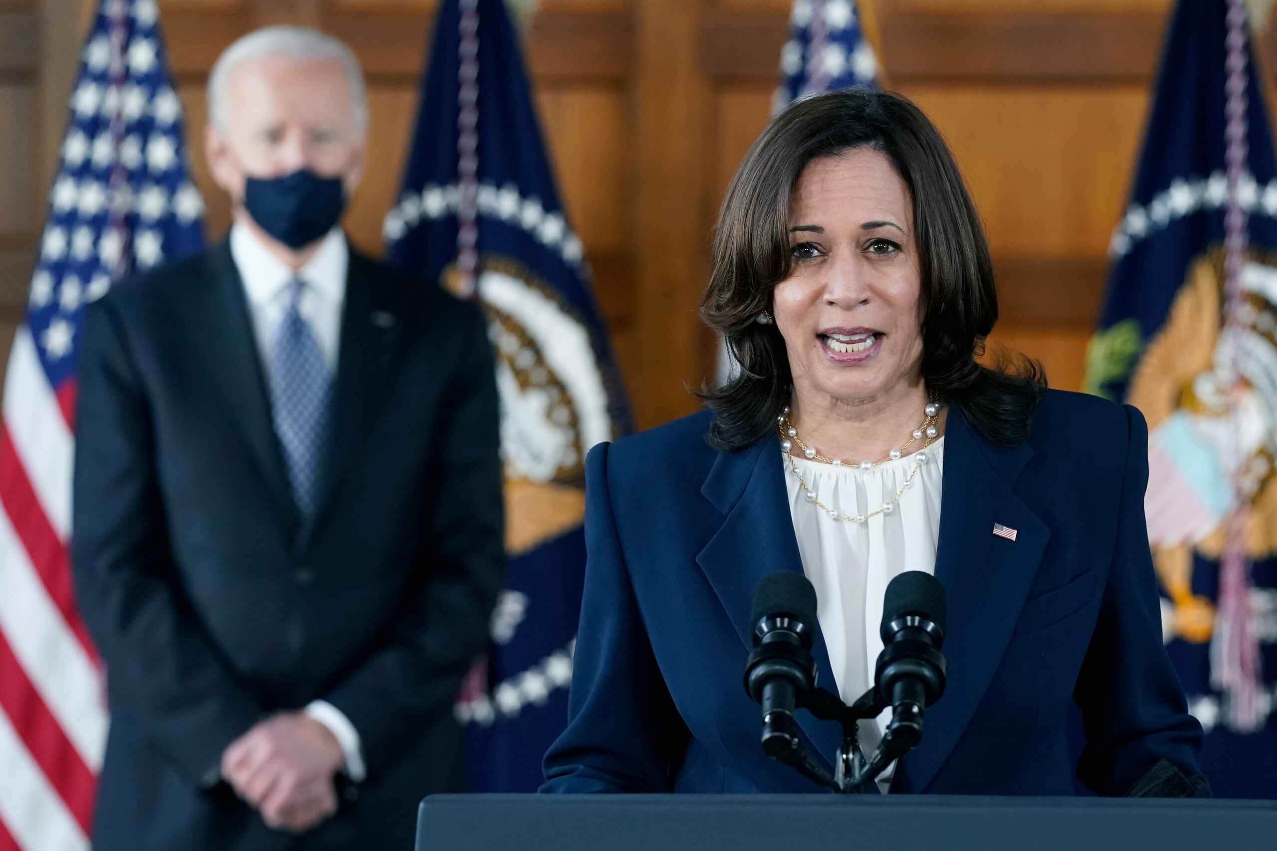 Kamala Harris y Joe Biden.