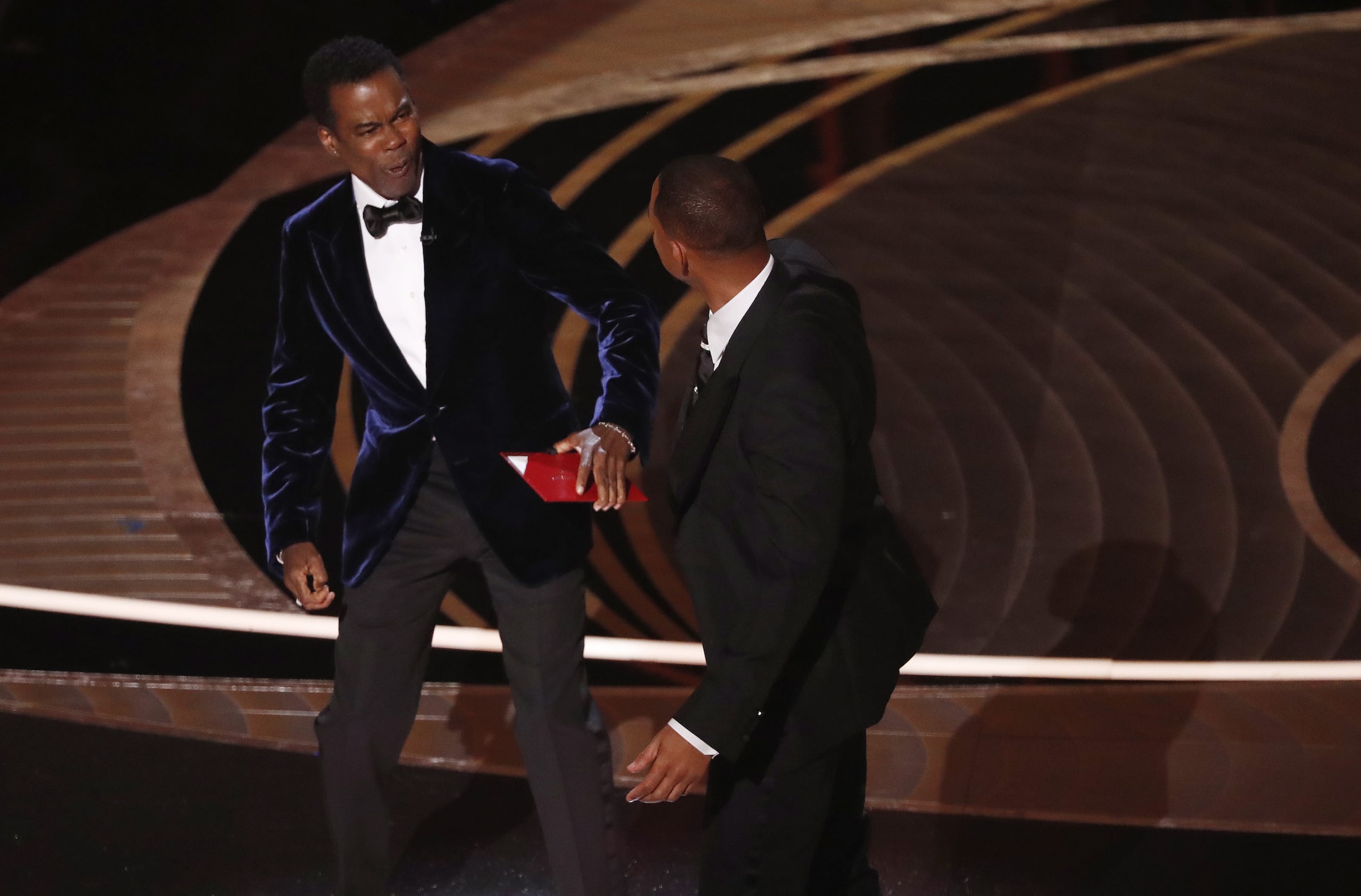 El actor Will Smith le propinó una bofetada a su colega Chris Rock durante los premios Óscar el pasado 27 de marzo de 2022, en Los Ángeles, California. (EFE/Etienne Laurent)