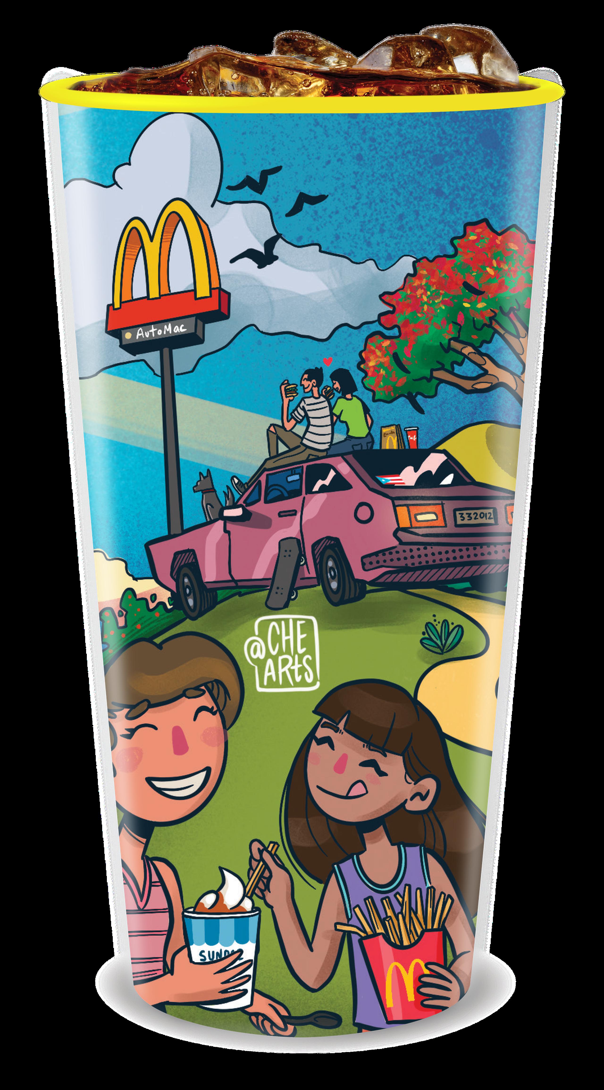 Tres artistas boricuas diseñan nuevos vasos de McDonald’s Primera Hora