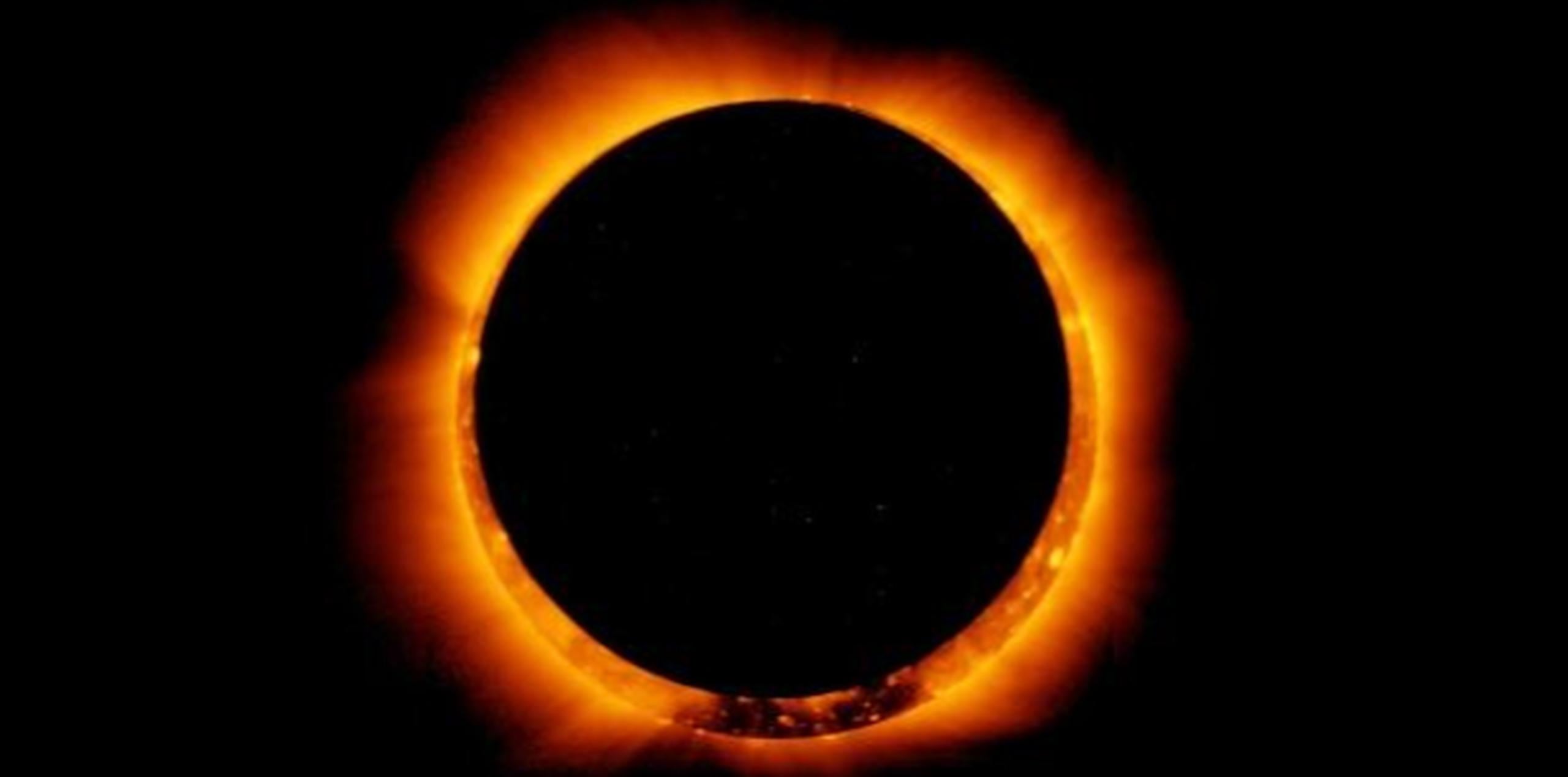 así se vio el primer eclipse solar anular del año primera hora